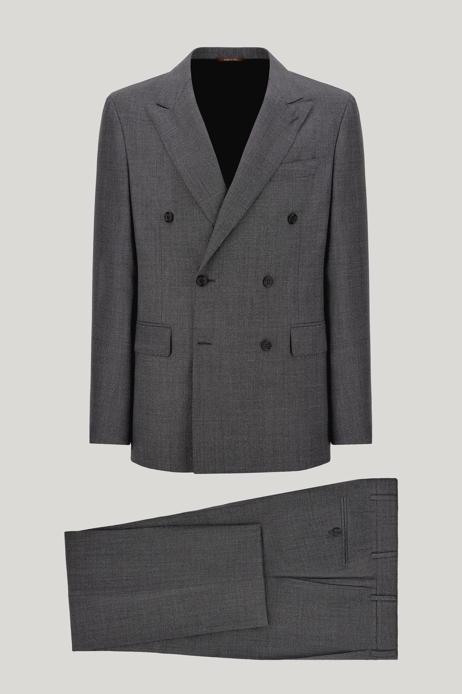 CANALI Relaxed Fit Micro Patterned Wool Suit Monza Mantel, Formelle Kleidung, Jacke, Anzug, Blazer