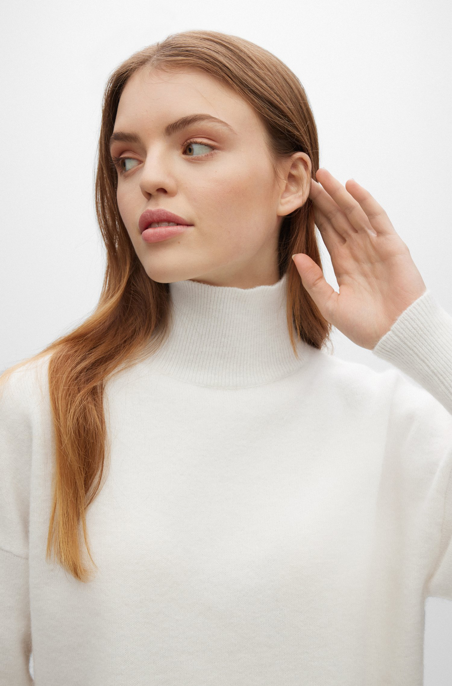 HUGO Virgin Wool-Alpaca Blend Sweater Sisimia HUGO Virgin Wool-Alpaca Blend Sweater Sisimia