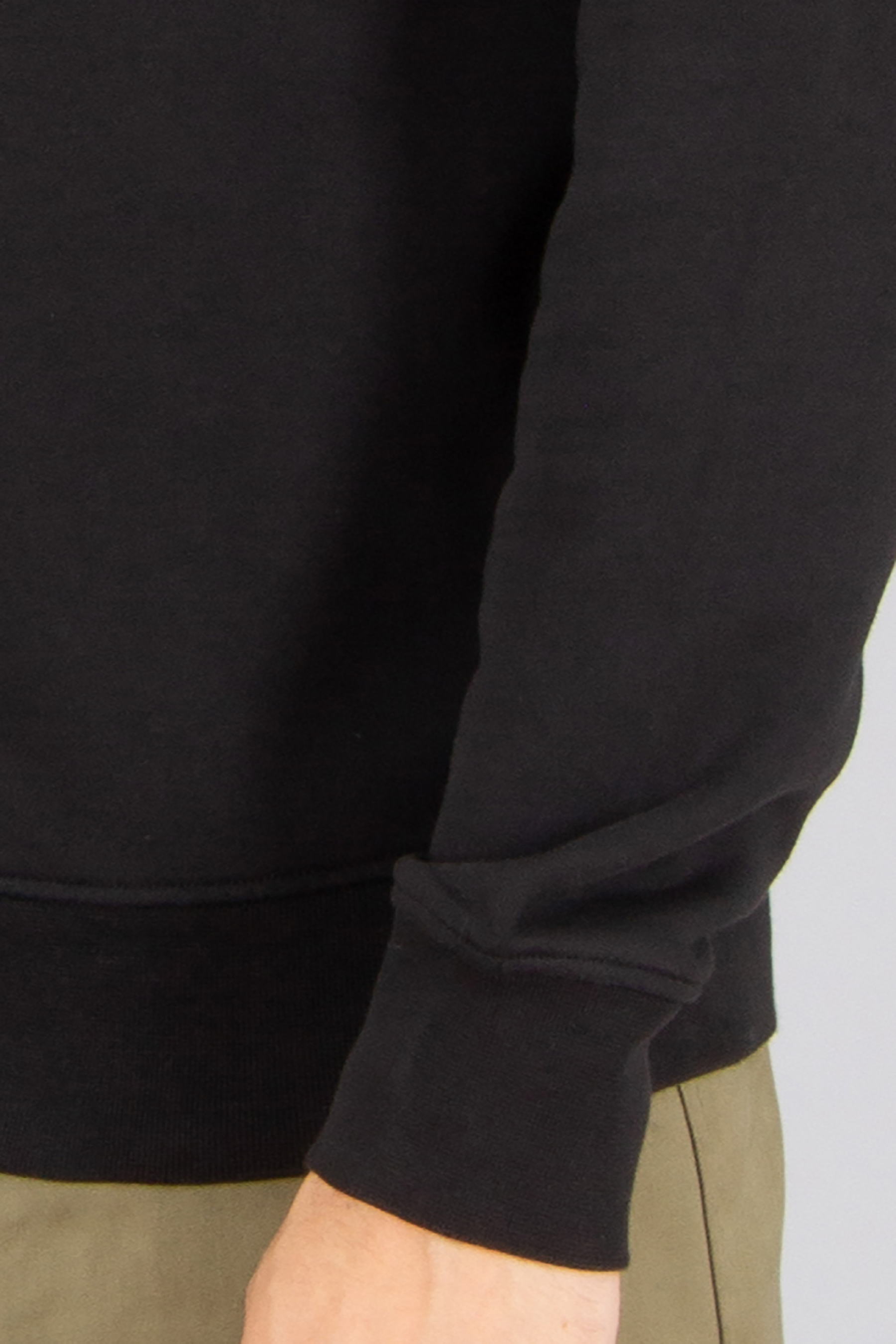 STONE ISLAND Regular Fit Organic Cotton Fleece Sweatshirt Langarm, Ärmel, Hosen, Jacke, Pullover