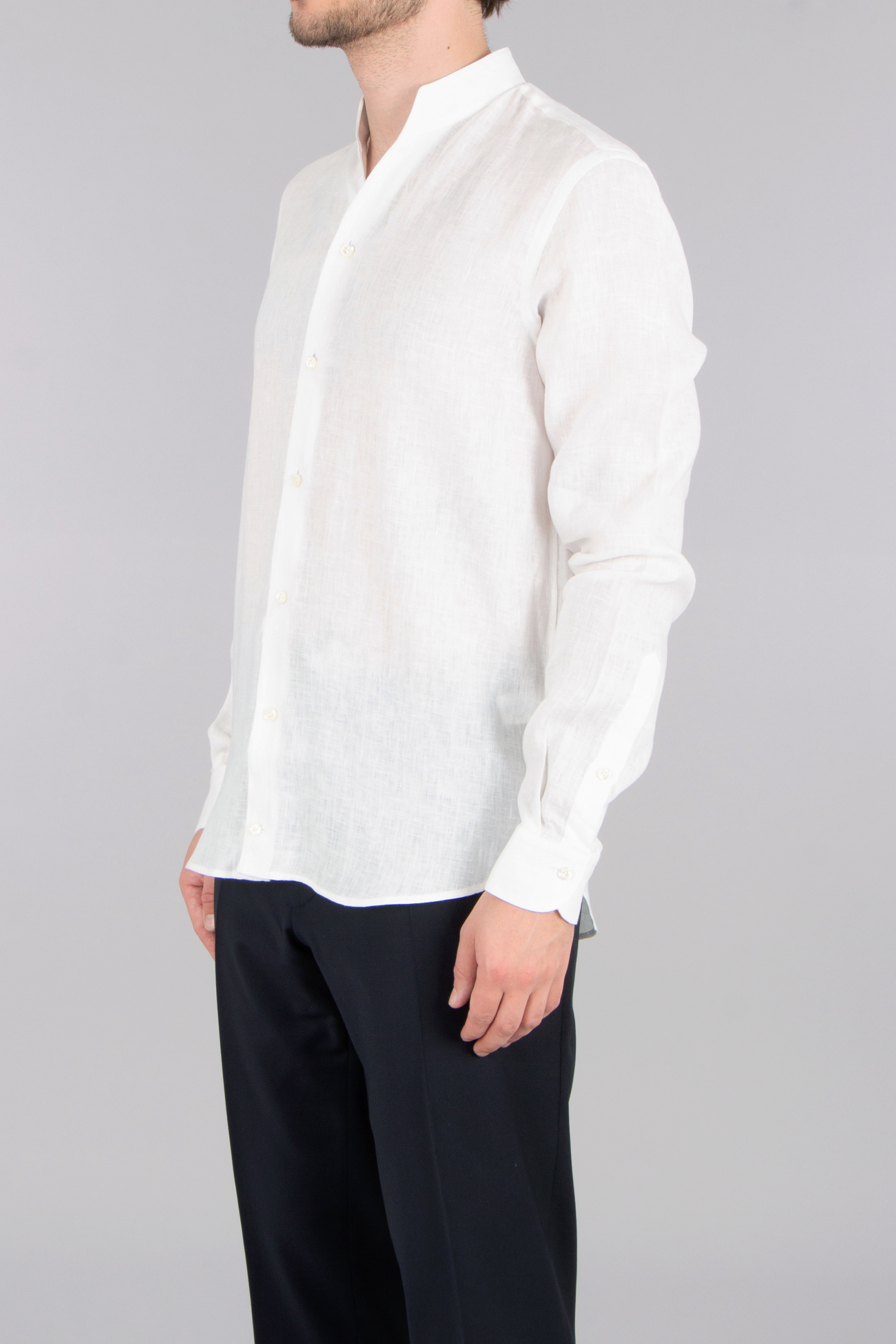Langarm, Hemd, Leinen, Pullover, Bluse