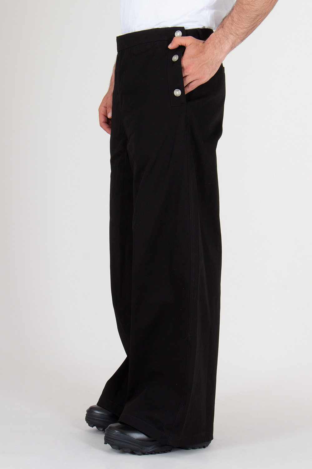 JUNN.J Loose Fit Cotton Twill And Denim Bib Trousers