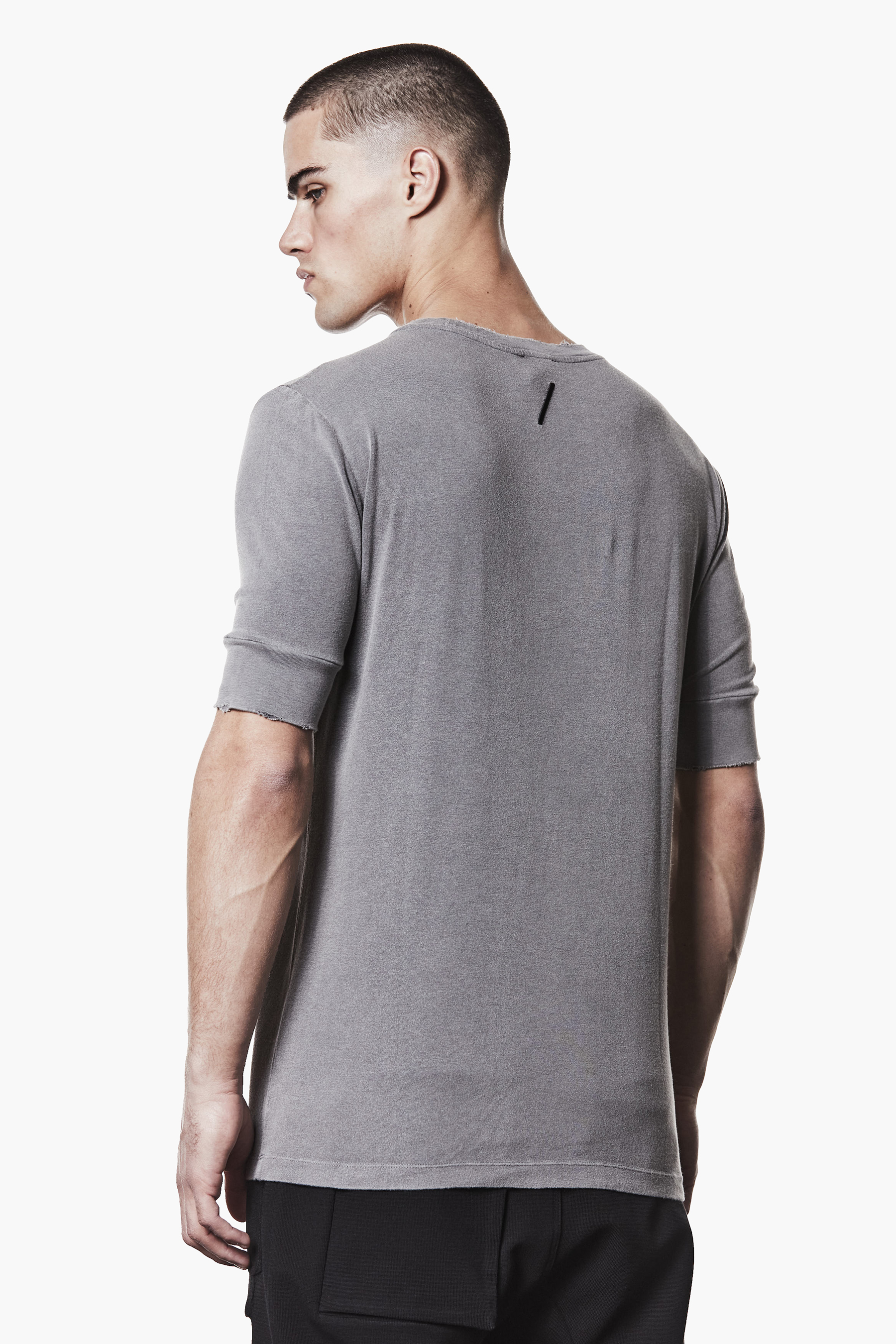 THOM KROM Slim Fit Cotton-Modal Stretch Jersey T-Shirt T-shirt, Langarm, Ärmel, Mann, Person