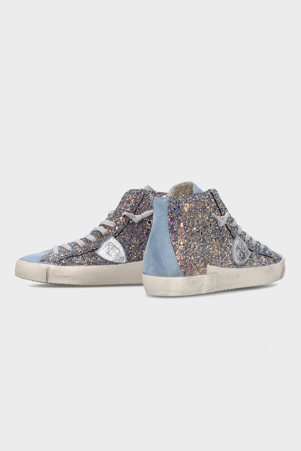 PHILIPPE MODEL Glitter High-Top-Sneakers Prsx 