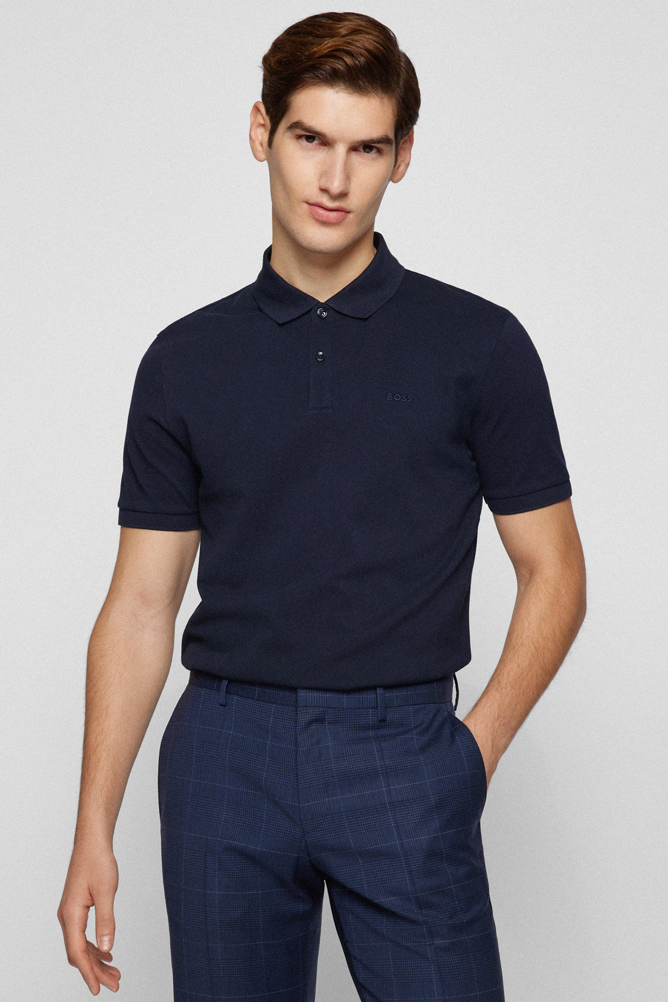 BOSS Pima Cotton Piqué Polo Shirt Pallas