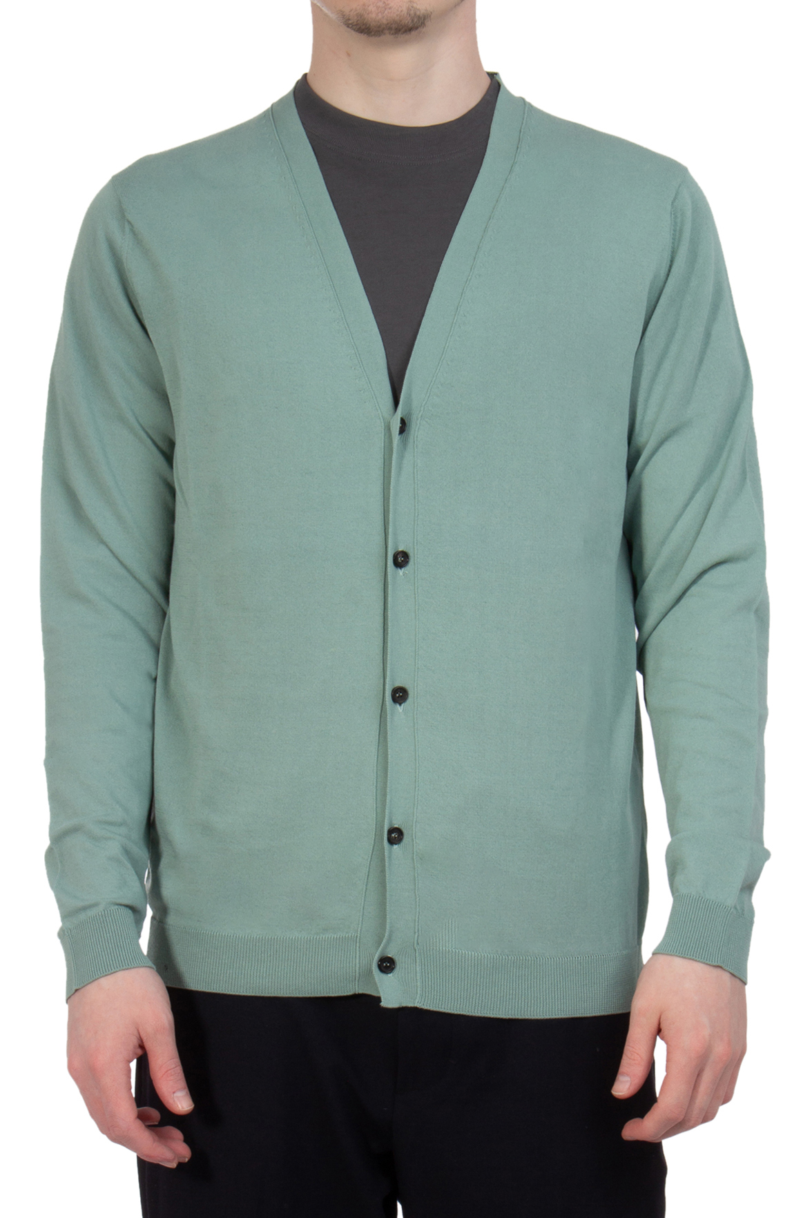 ROBERTO COLLINA Knitted Cotton Cardigan