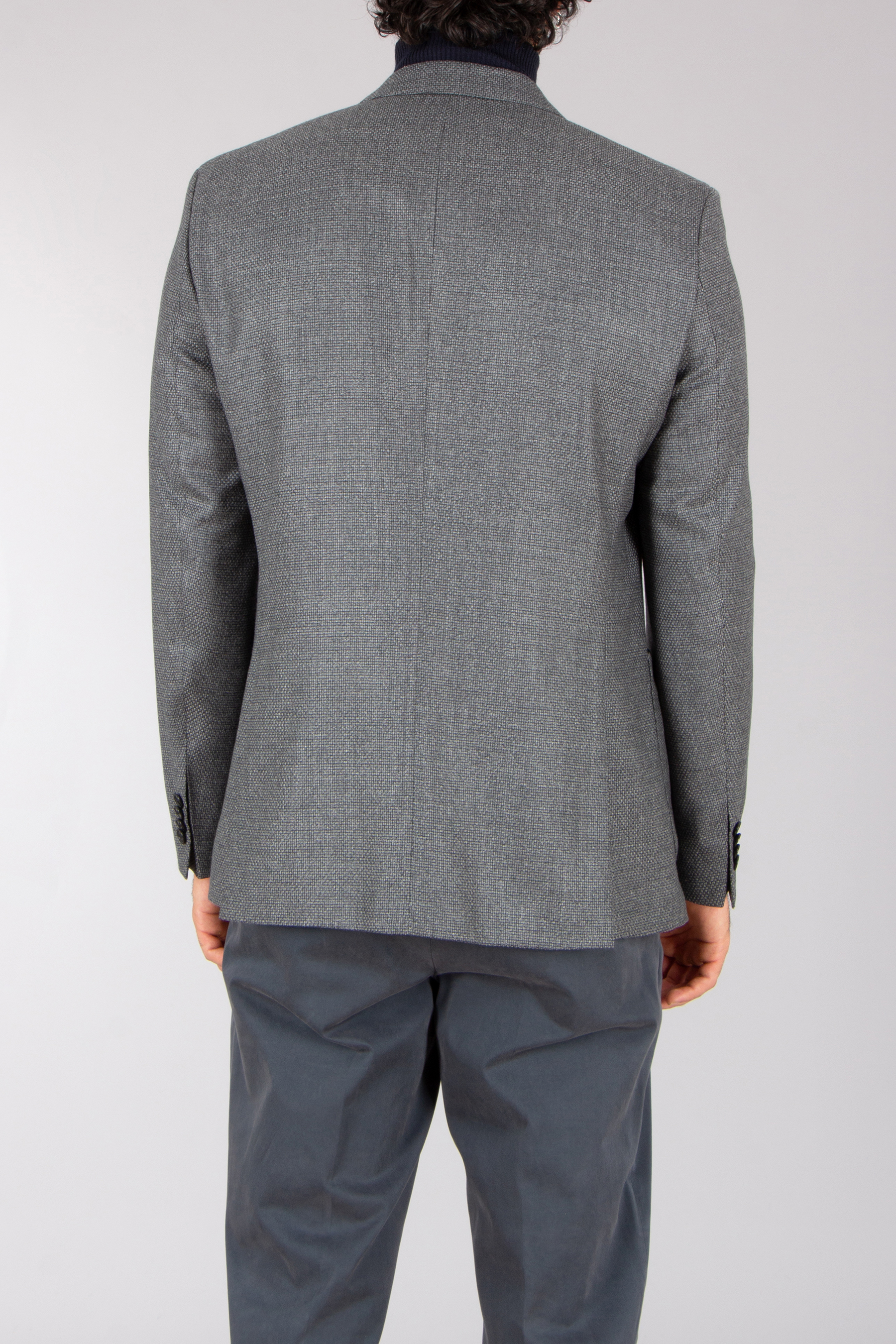 BOSS Regular Fit Patterned Extra Fine Virgin Wool Jacket H-Janson Mantel, Jacke, Blazer, Formelle Kleidung, Anzug