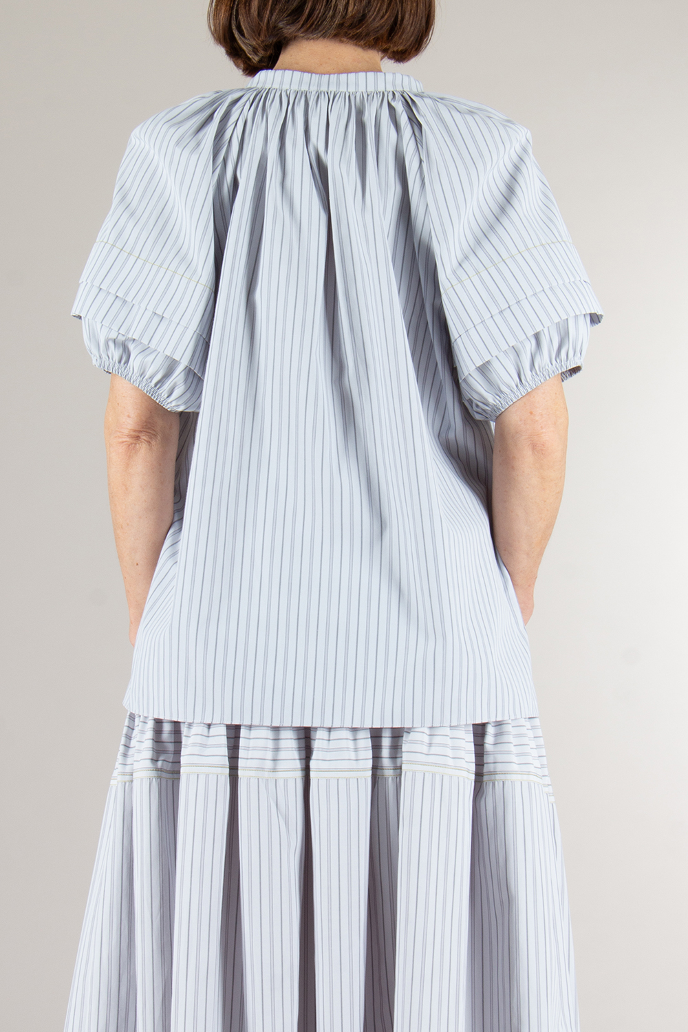 PAUL SMITH Layered Sleeve Striped Top