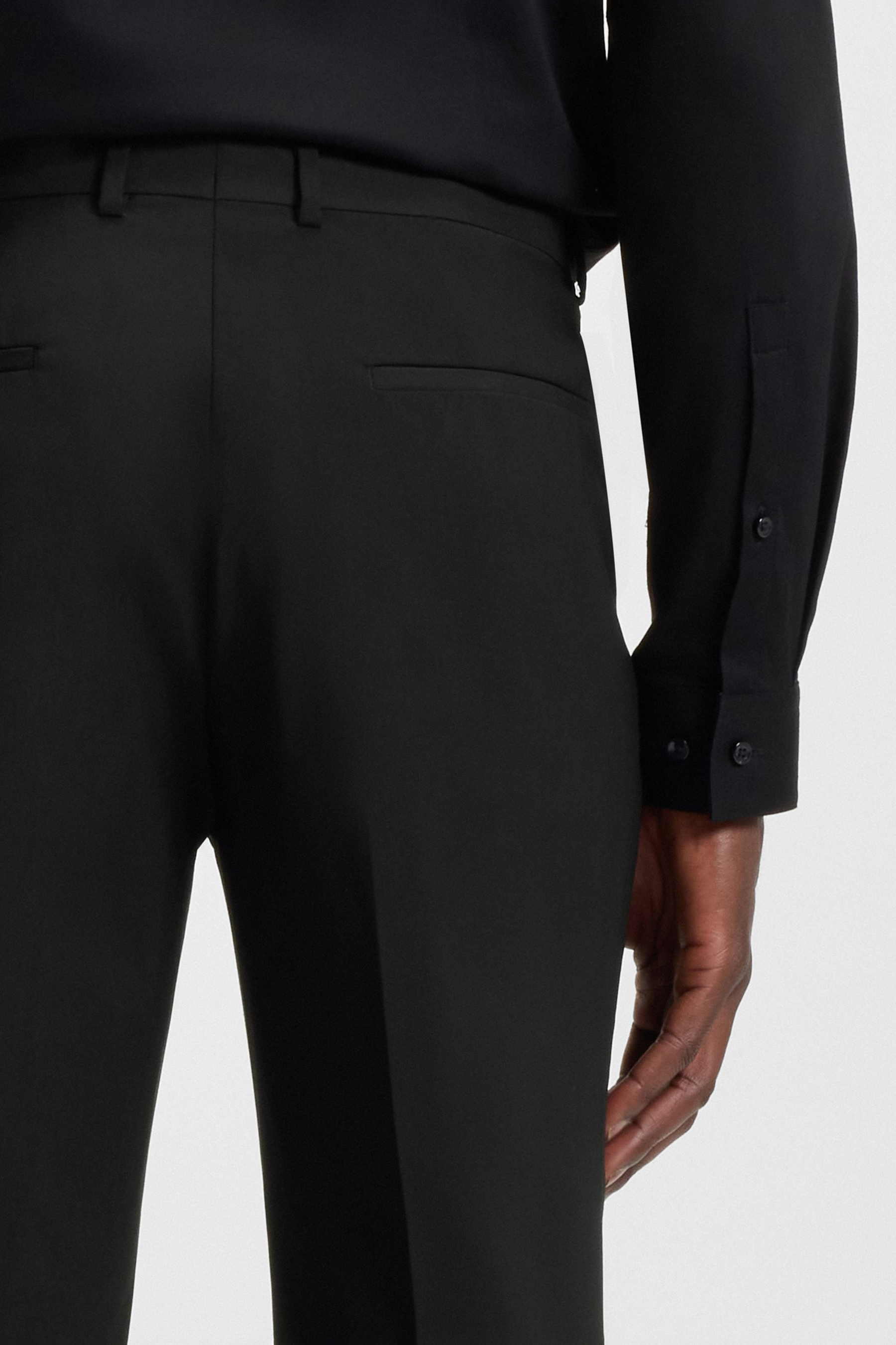 HUGO Extra Slim Fit Performance Super-Flex Wool Blend Suit Pants Hesten Hosen, Langarm, Anzug, Mann, Person