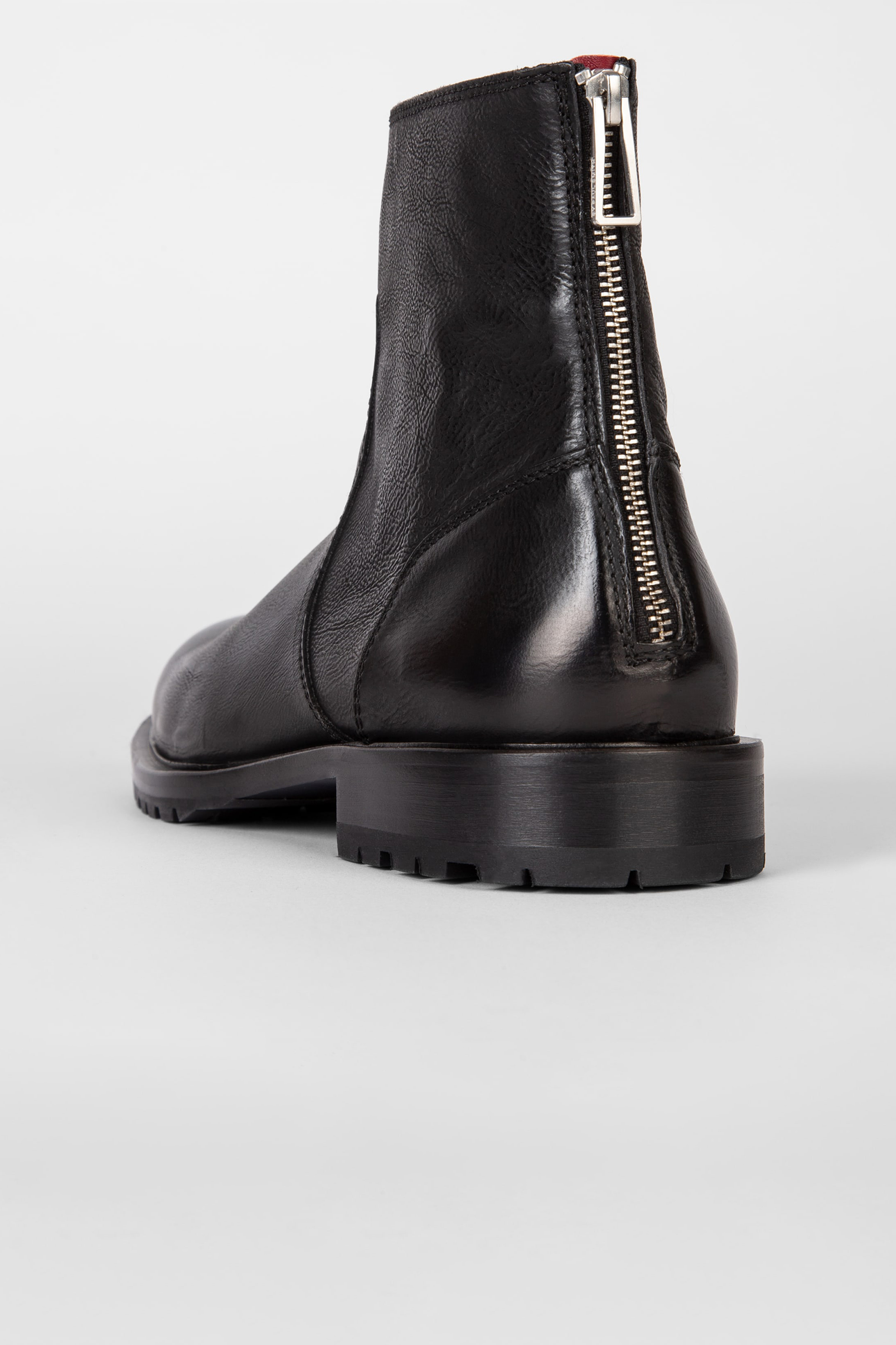 PAUL SMITH Leather Ankle Boots Falk Bekleidung, Schuhwerk, Schuh, Stiefel