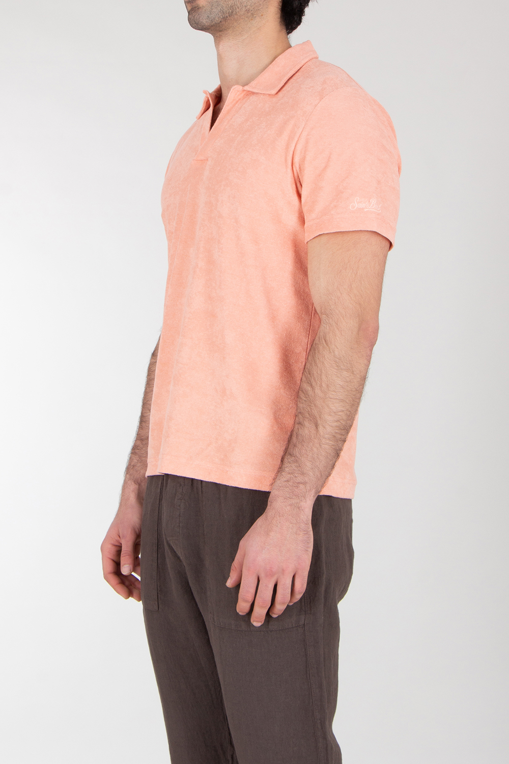 MC 2 SAINT BARTH Lyocell-Cotton Terry Polo Shirt Jeremy