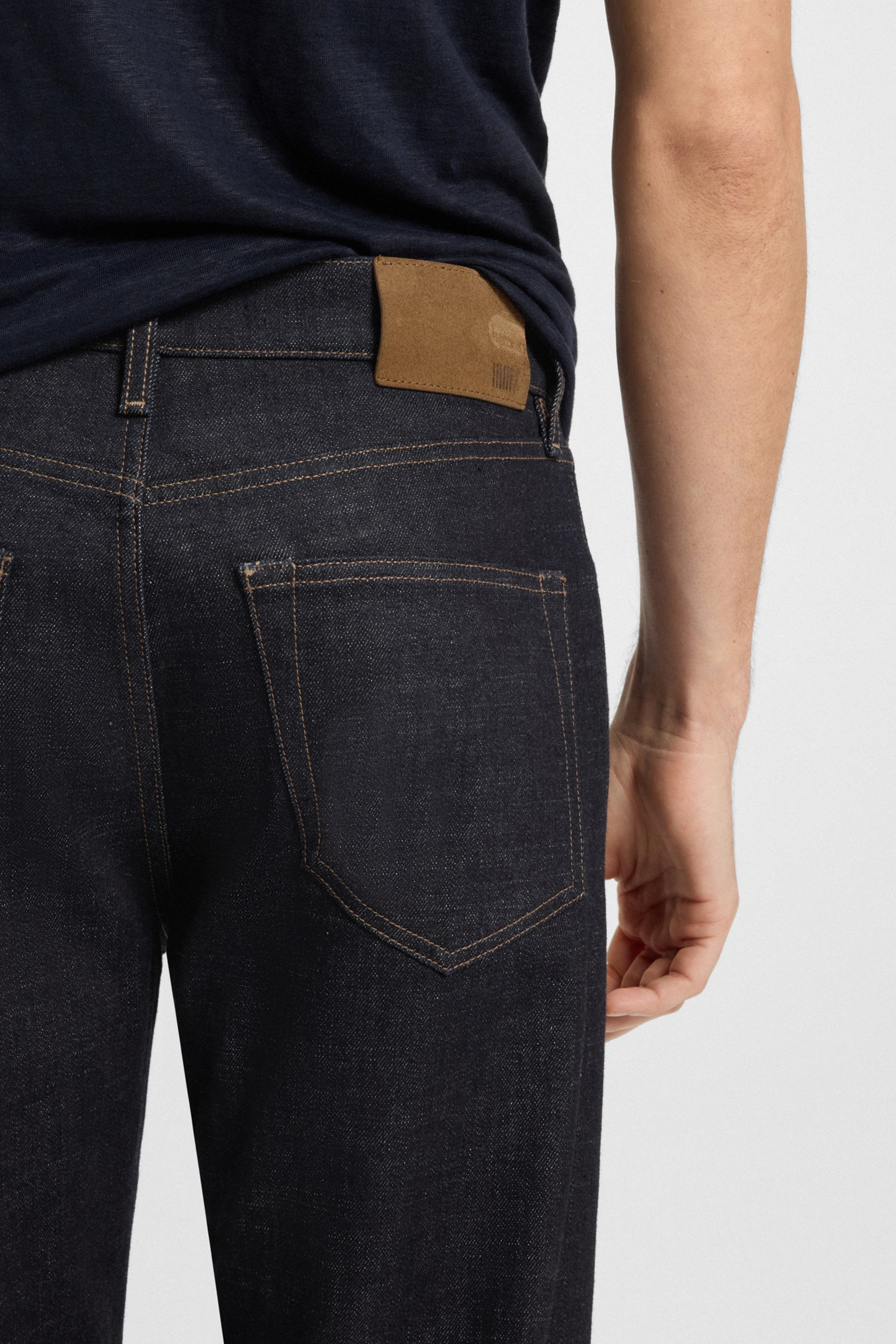 BECKHAM x BOSS Regular Fit Cotton Stretch Denim Jeans Bekleidung, Hosen, Jeans, Zubehör