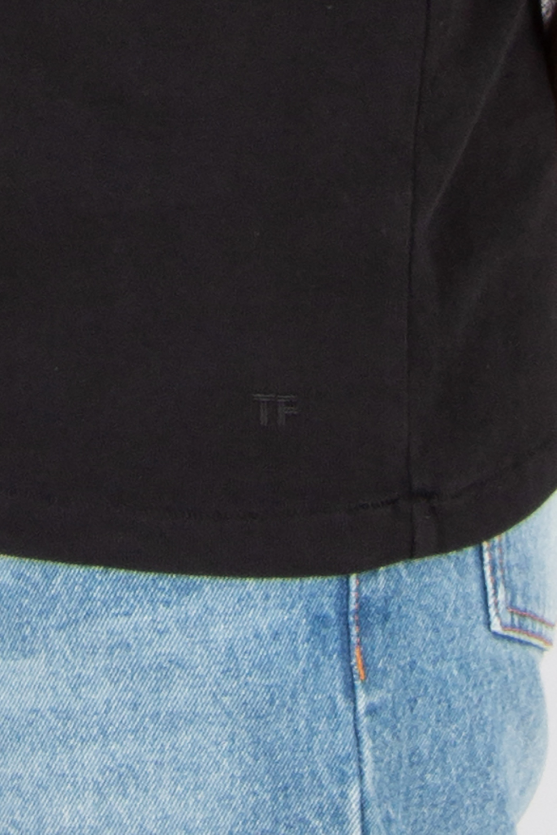 TOM FORD Regular Fit Cotton Jersey T-Shirt Bekleidung, Hosen, Jeans, Langarm, Ärmel
