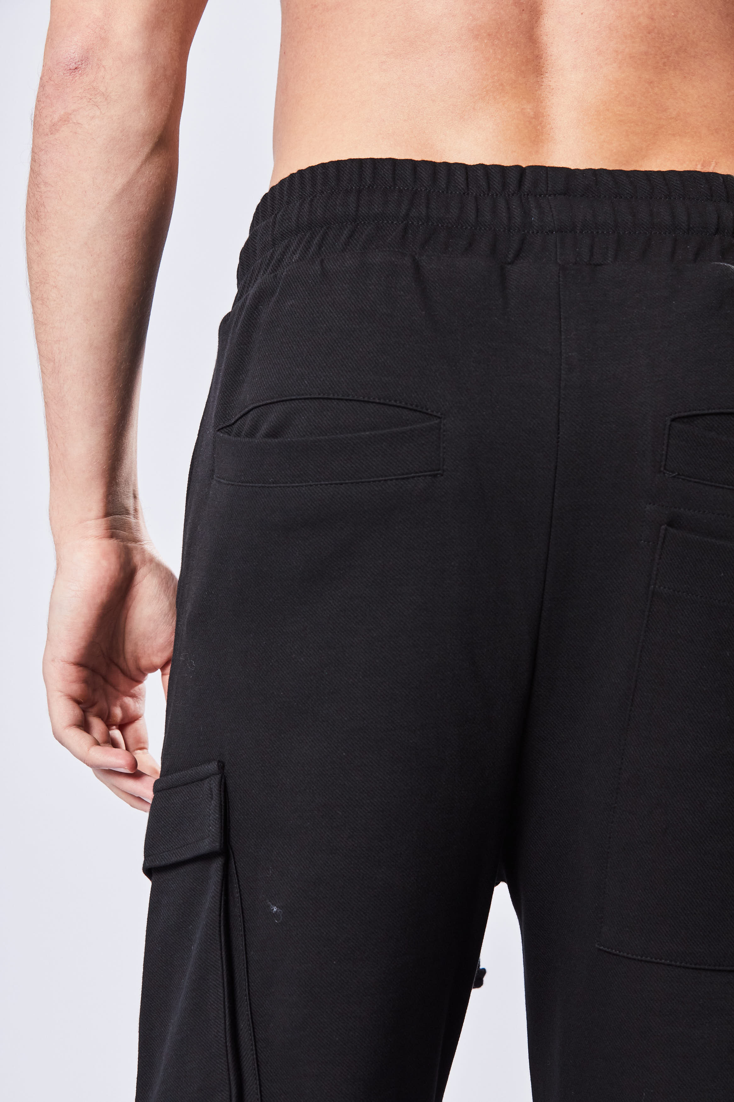 THOM KROM Cropped Crotch Cotton Blend Pants