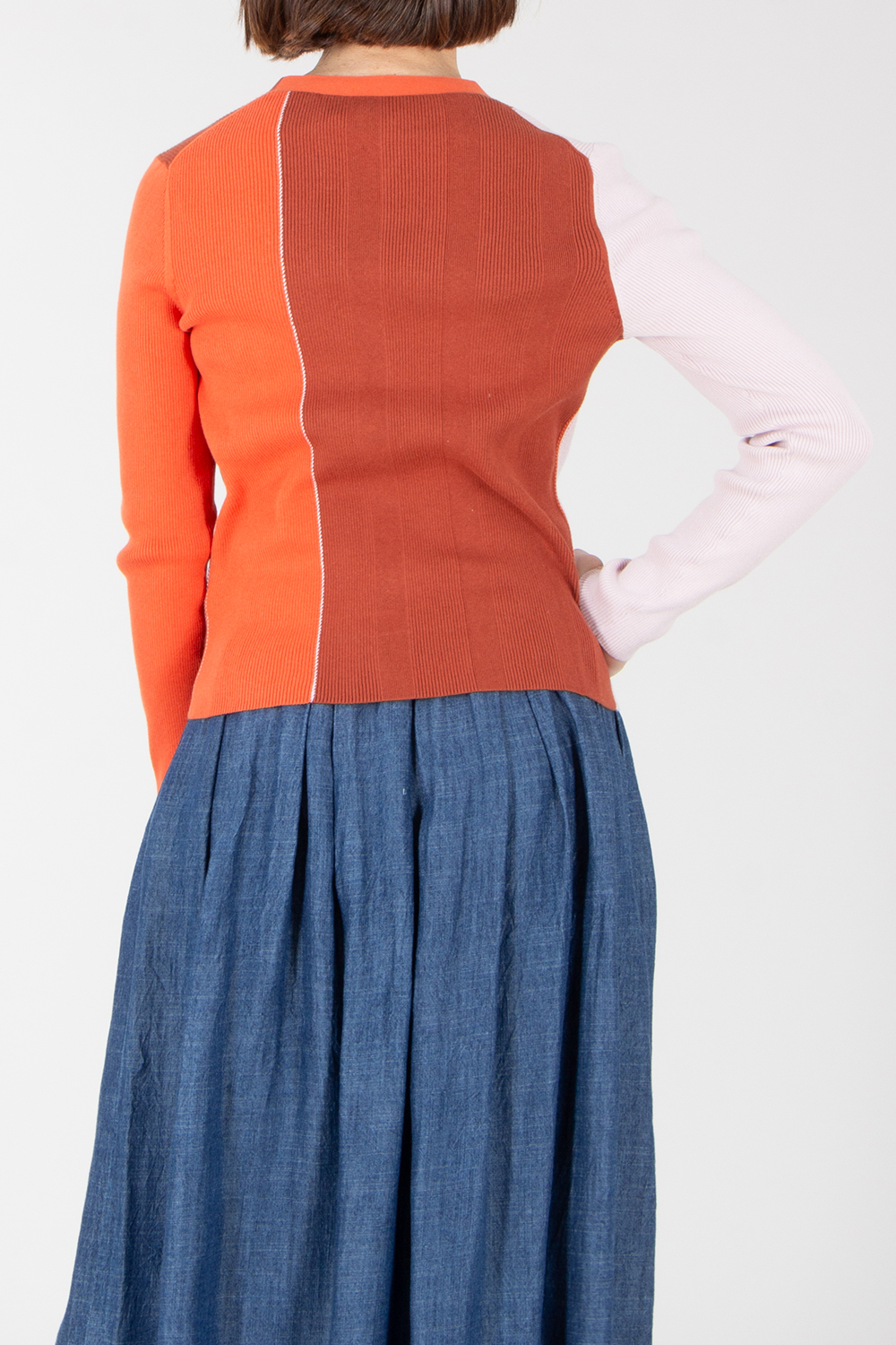 PAUL SMITH Regular Fit Colour-Block Organically Grown Cotton Cardigan