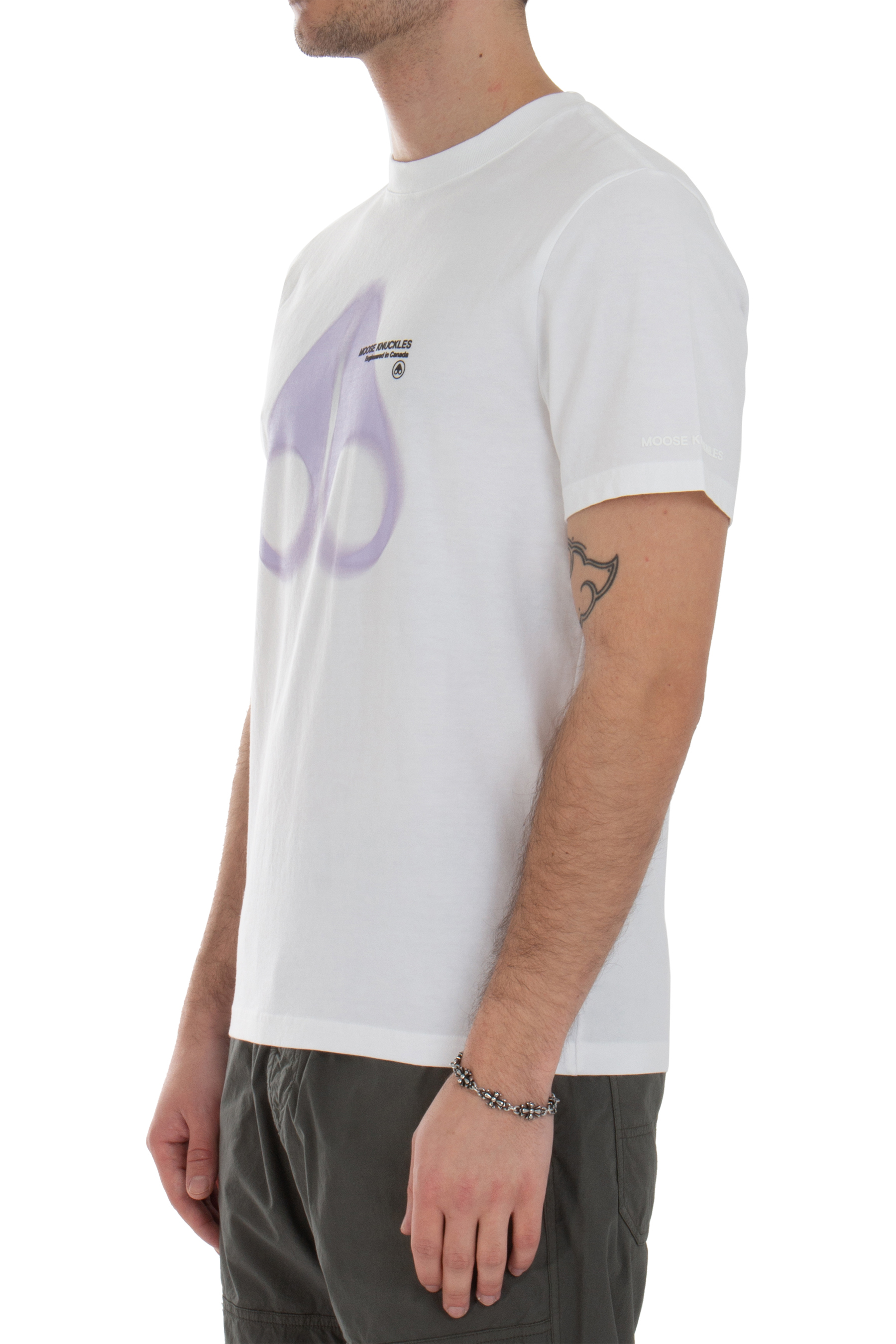 MOOSE KNUCKLES Printed Cotton Jersey T-Shirt Maurice