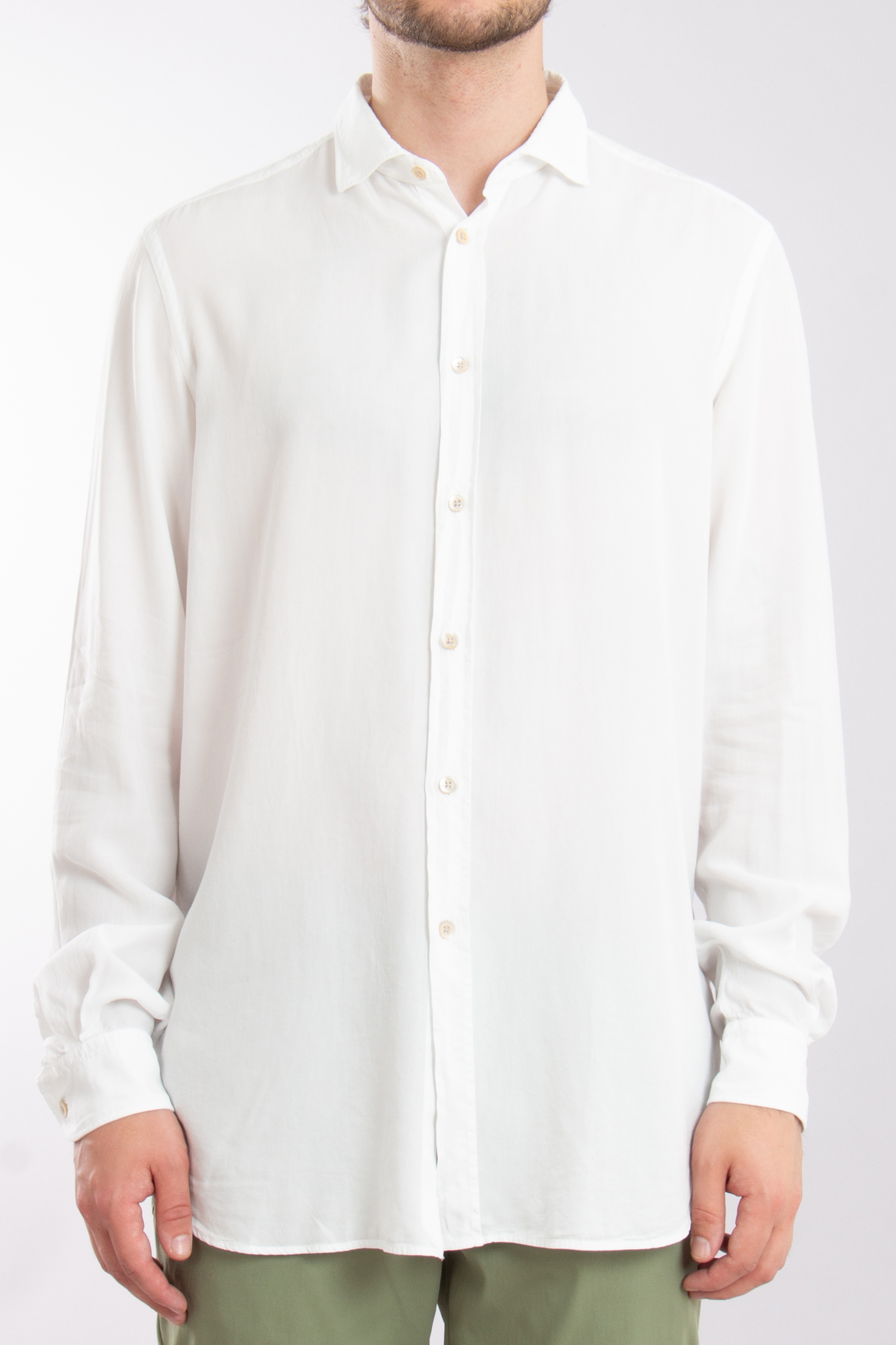 BOGLIOLI Regular Fit Four Elements Tencel Shirt