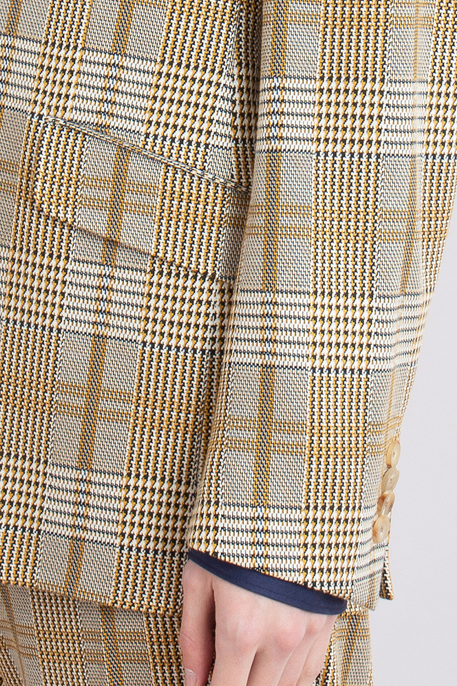 ETRO Checked Viscose-Nylon Stretch Jacket ETRO Checked Viscose-Nylon Stretch Jacket