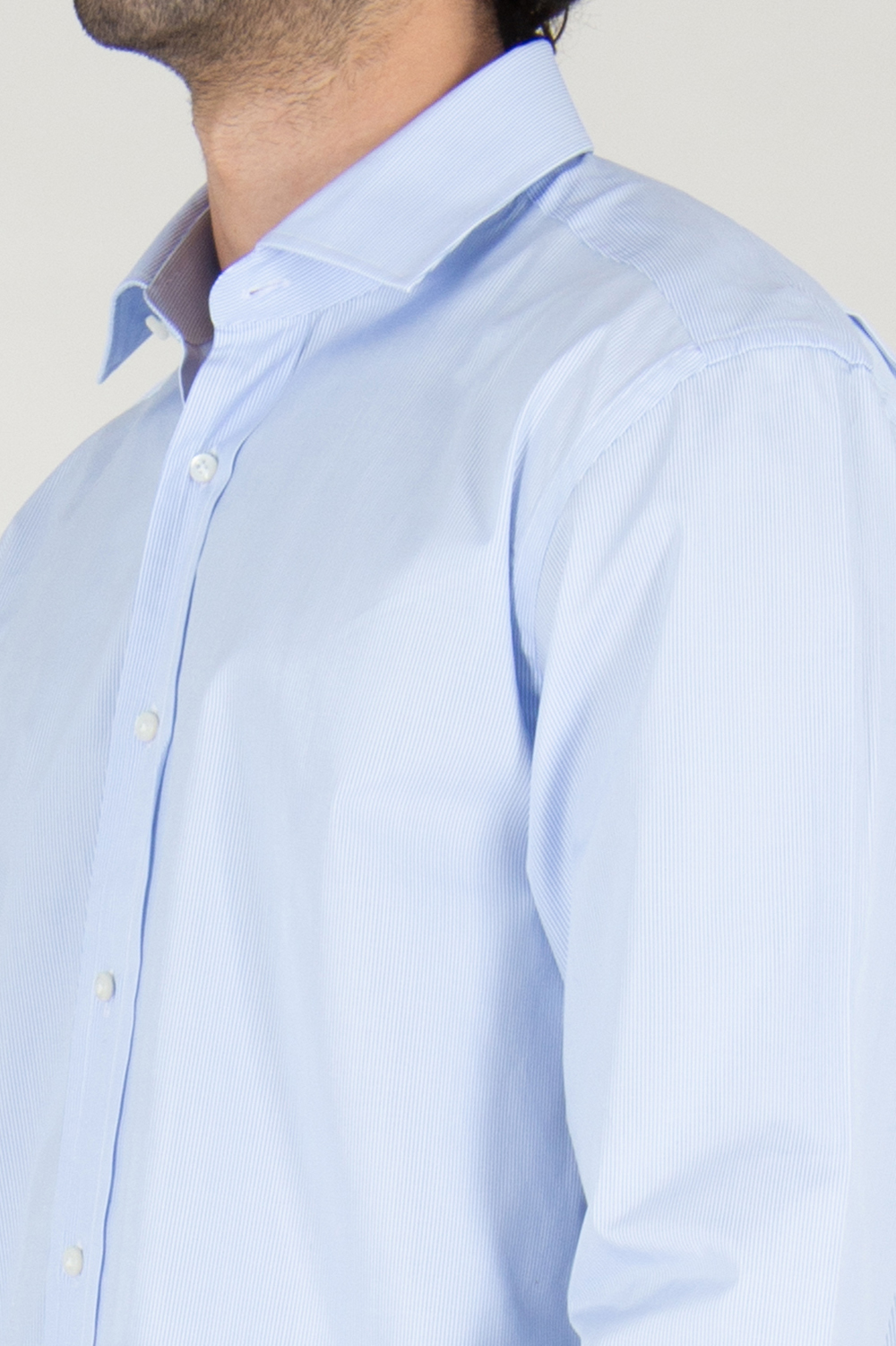 BECKHAM x BOSS Striped Cotton Shirt