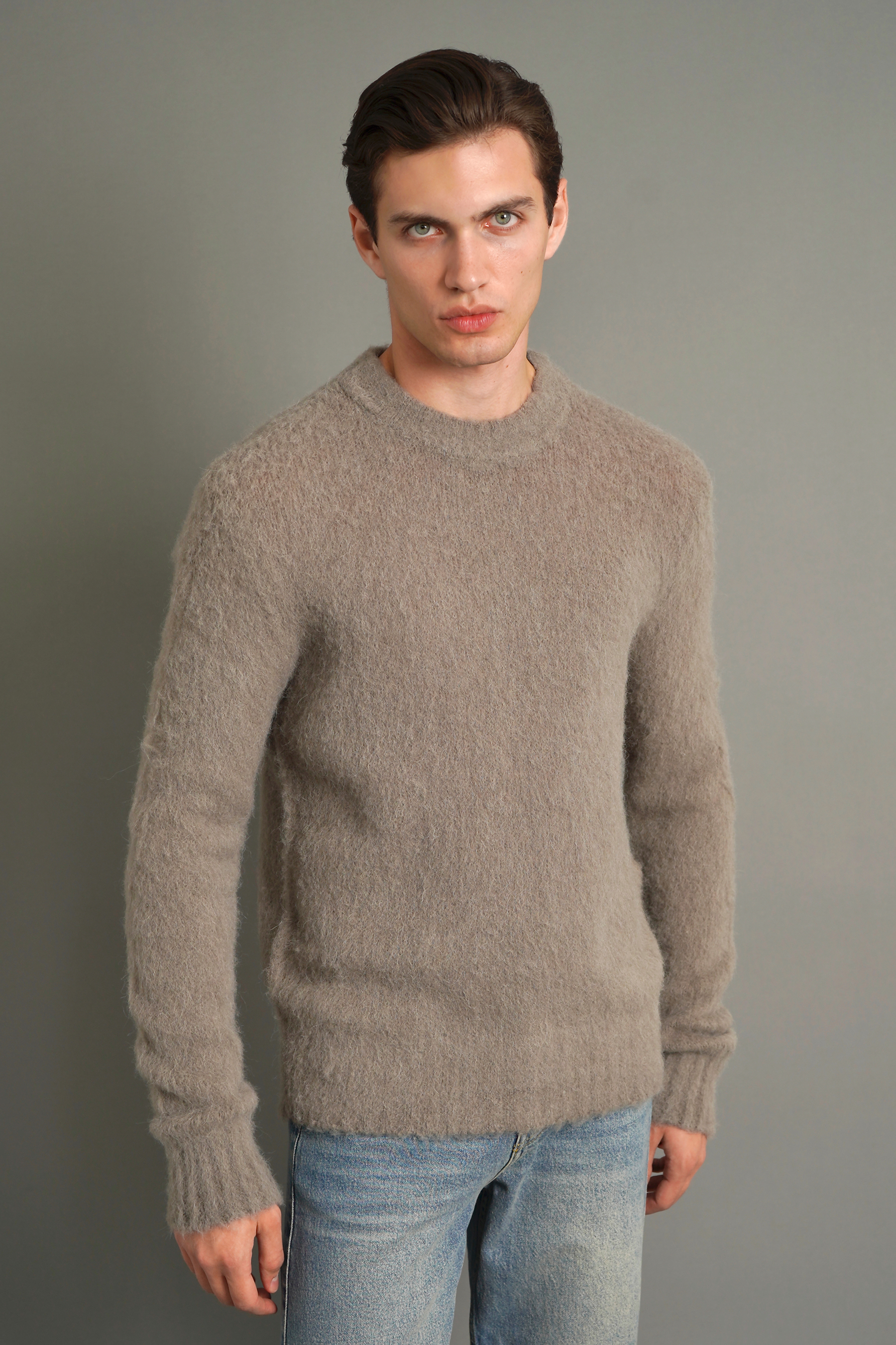 AMI PARIS Baby Alpaca Blend Knit Sweater