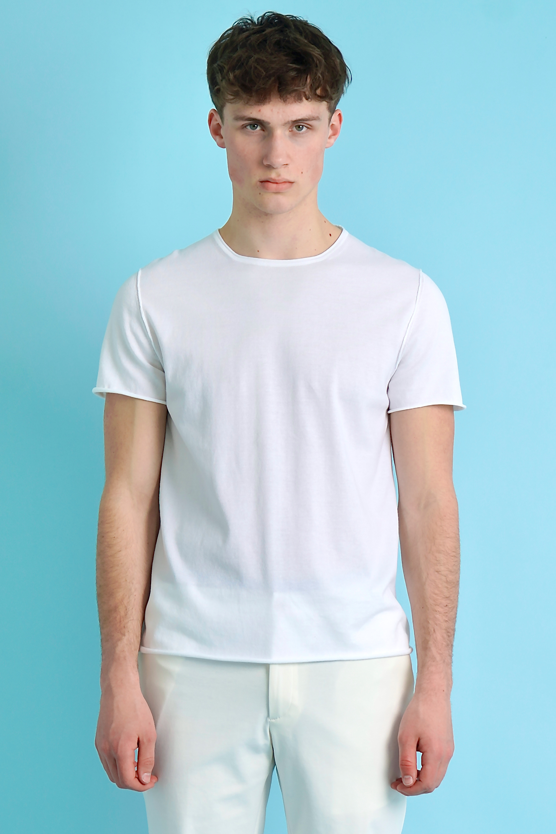 AIDA BARNI Knitted Cotton T-Shirt AIDA BARNI Knitted Cotton T-Shirt