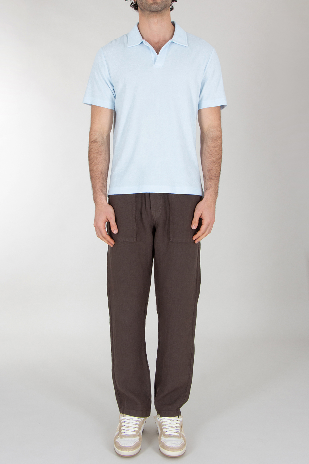 MC 2 SAINT BARTH Regular Fit Lyocell-Cotton Terry Polo Shirt Jeremy