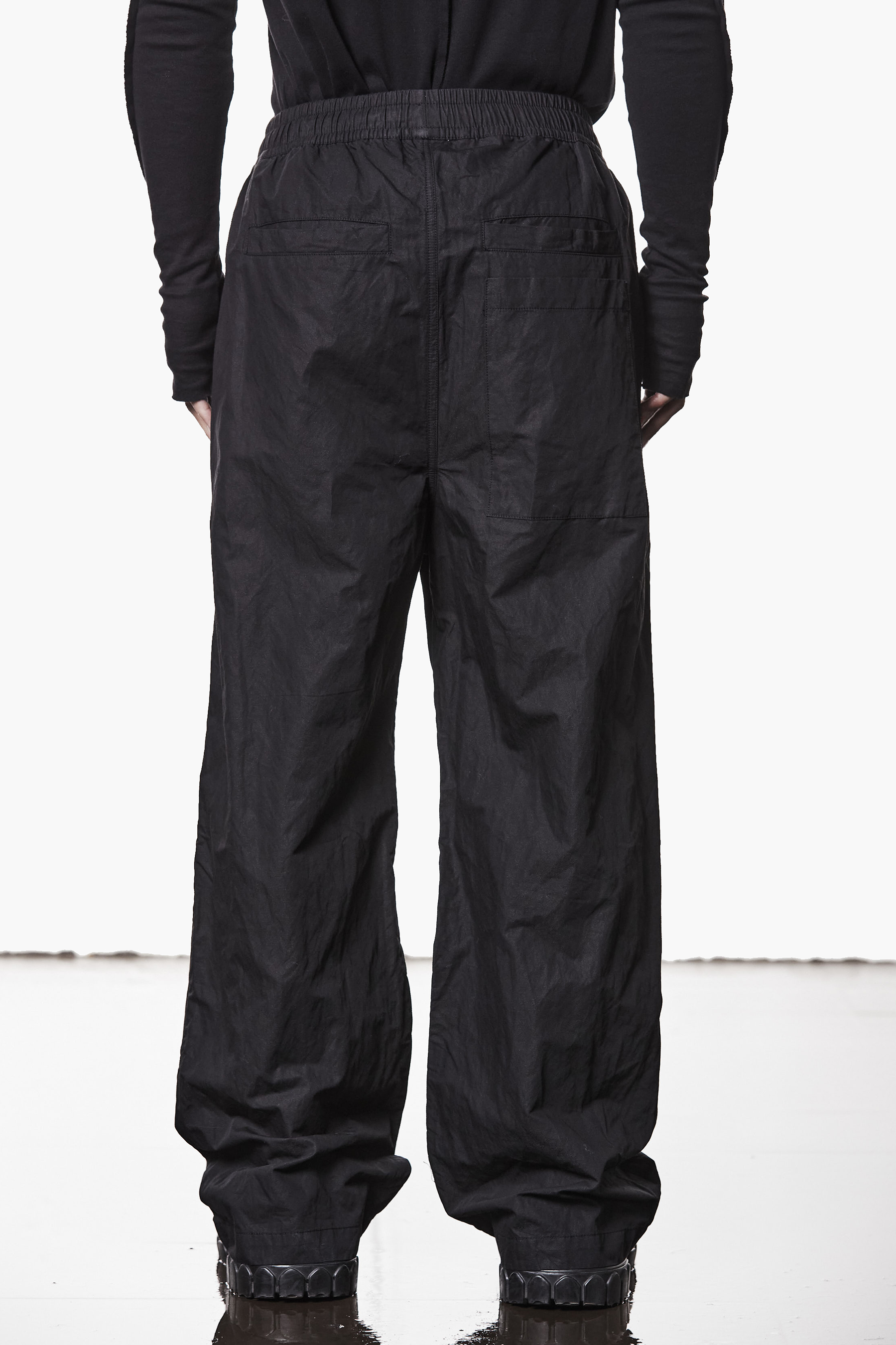 THOM KROM Wide Leg Metallised Cotton Blend Pants Hosen, Jeans, Erwachsener, Mann, Person