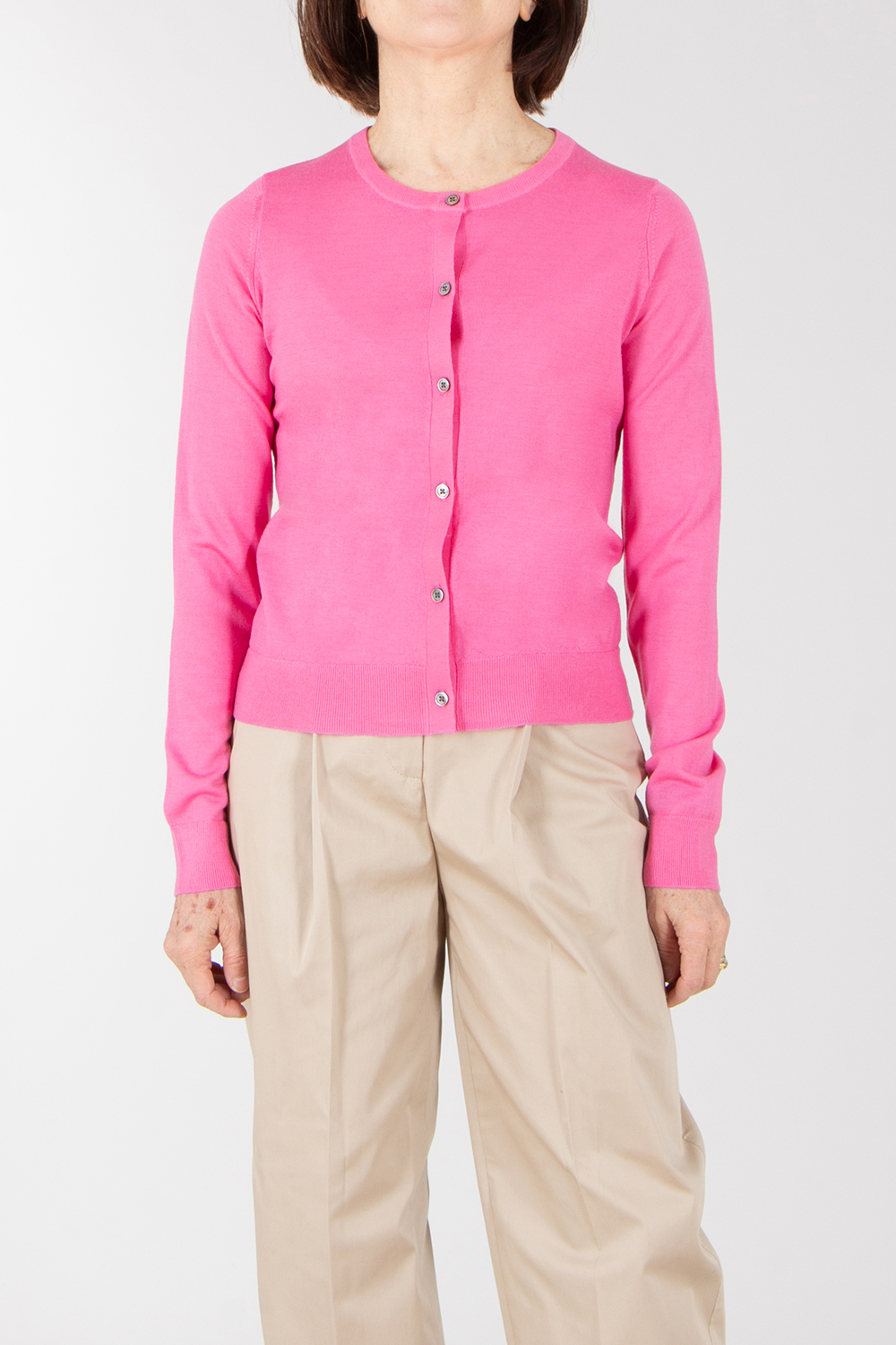 0039 ITALY Regular Fit Wool Cardigan Giulia