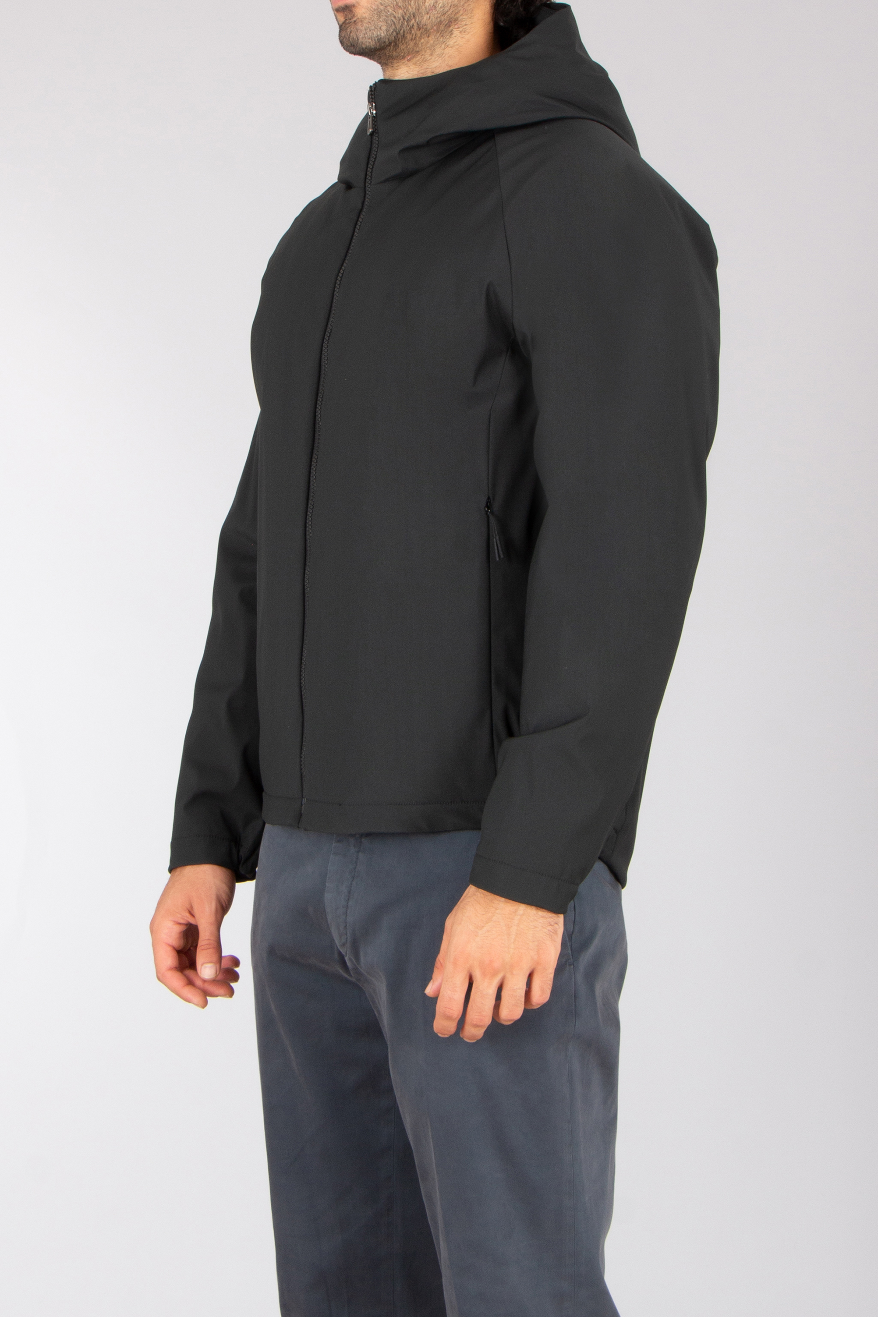 Mantel, Jacke, Langarm, Fleece, Kapuzenpulli