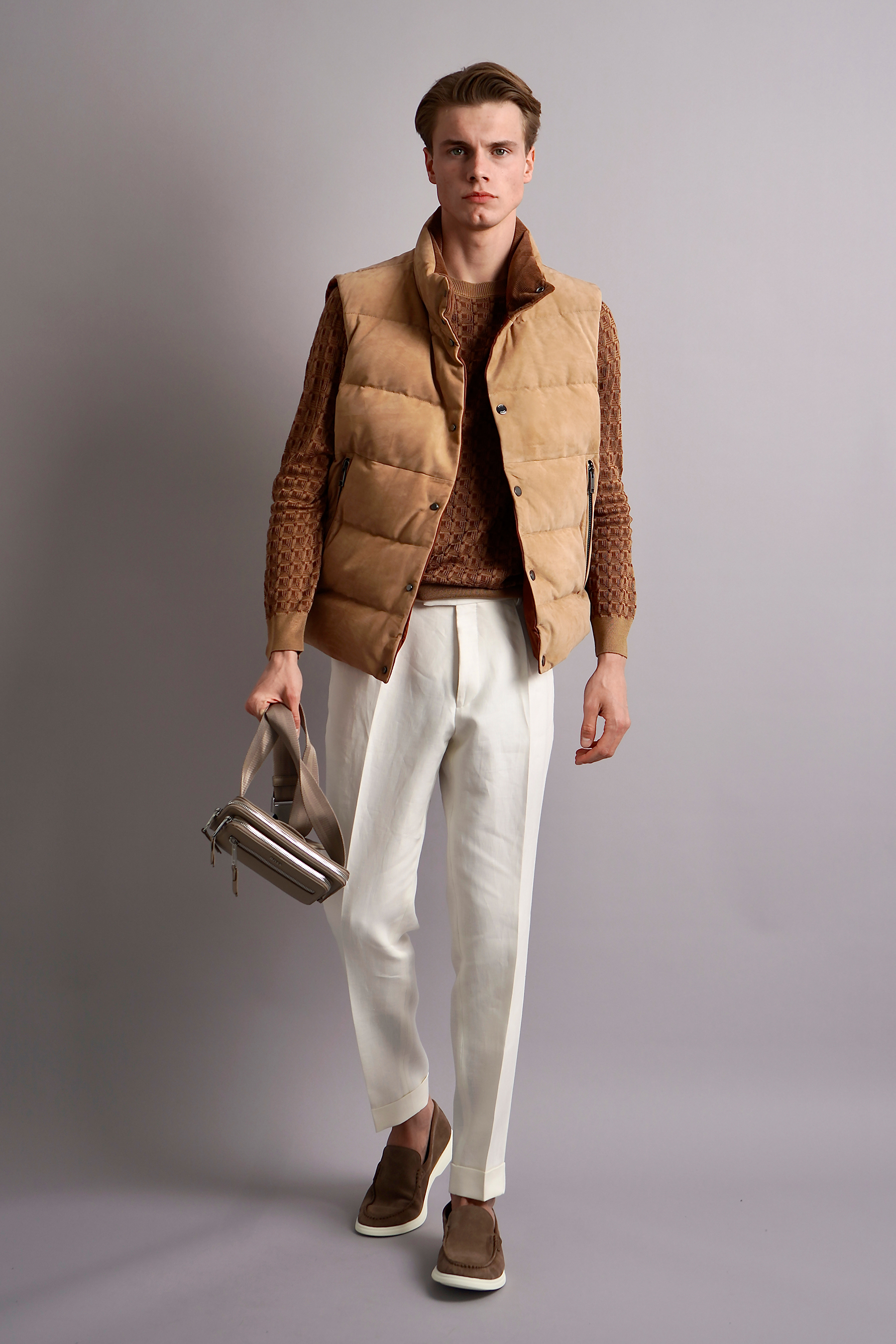 BOSS Structured Silk Sweater L-Puro BOSS Structured Silk Sweater L-Puro