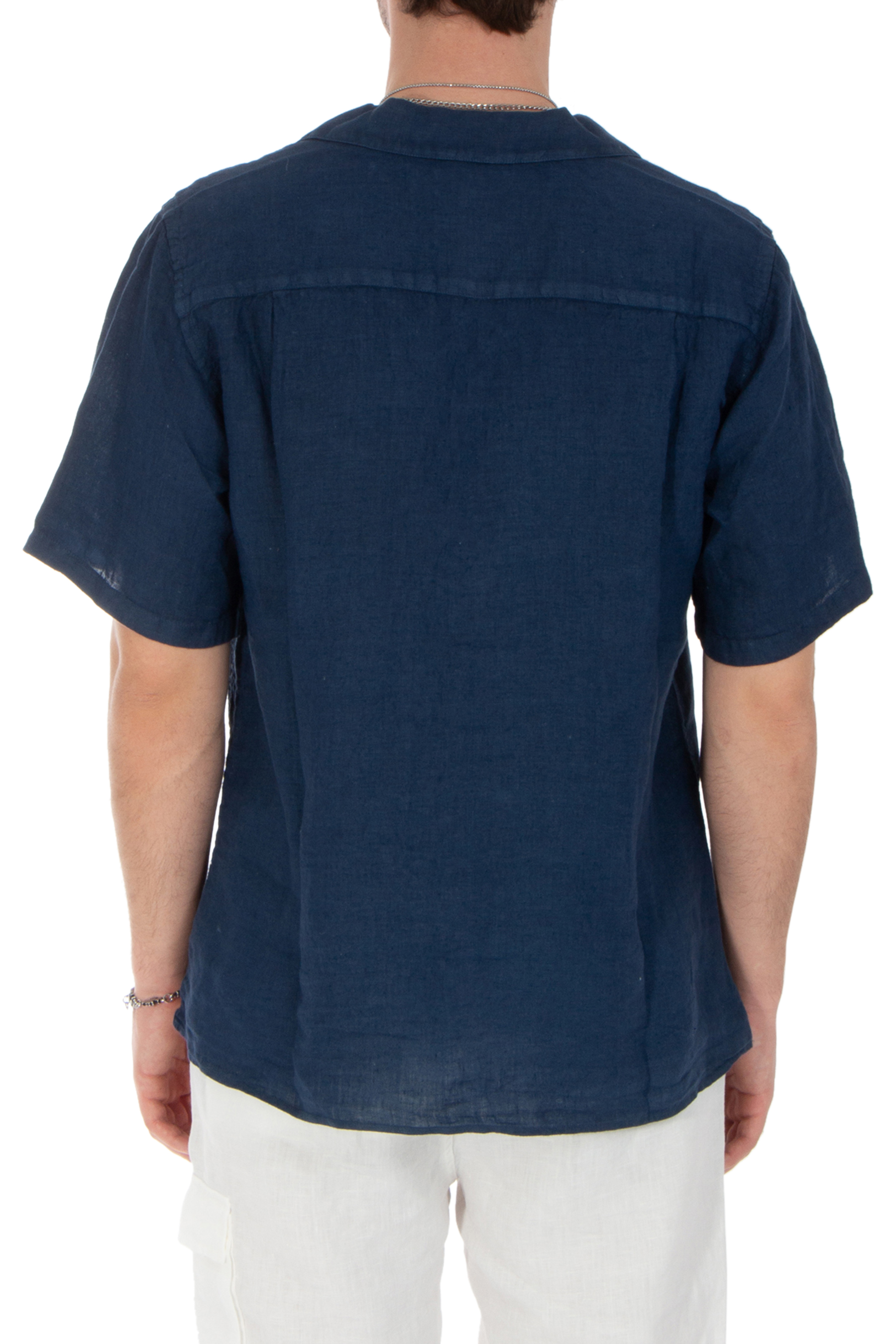 MC 2 SAINT BARTH Regular Fit Linen Short-Sleeve Shirt Sifnos