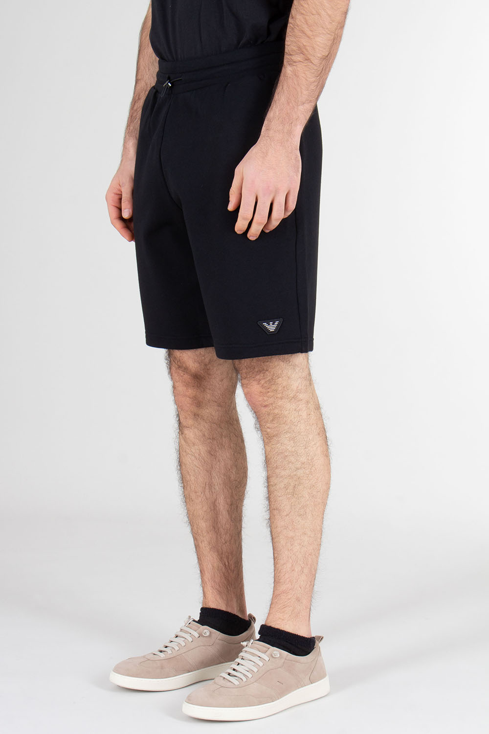 EMPORIO ARMANI Relaxed Fit Cotton-Modal French Terry Loungewear Shorts