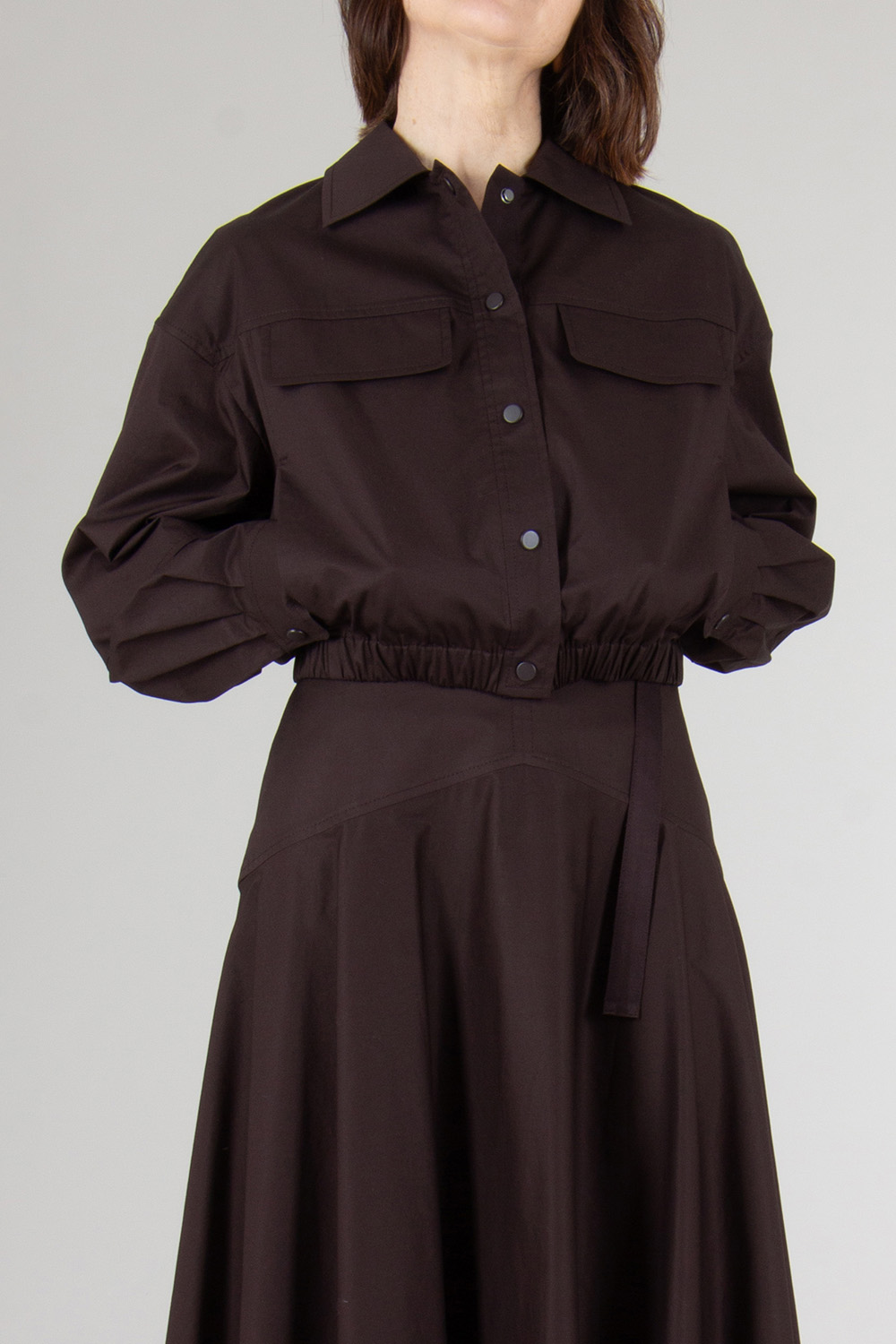 BOSS Cropped Cotton poplin Jacket  