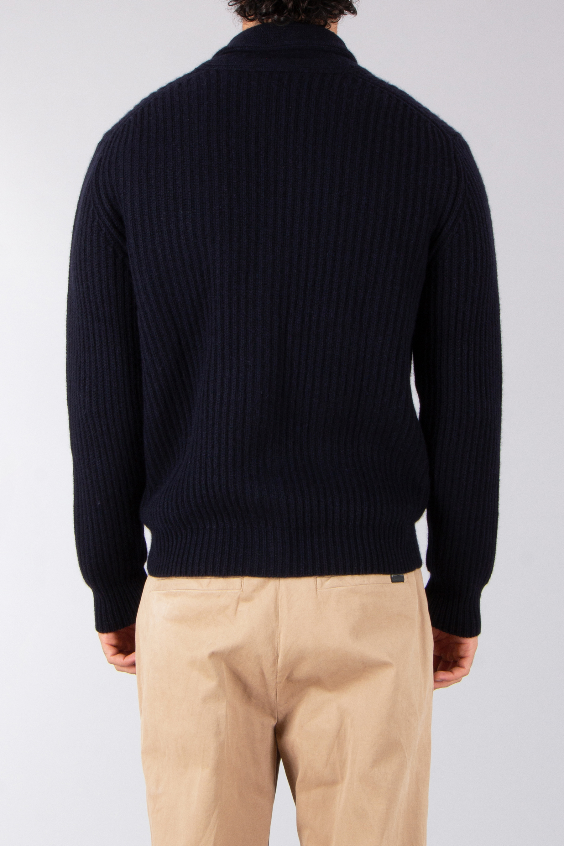 ALLUDE Regular Fit Ribbend Virgin Wool-Cashmere Blend Cardigan Bekleidung, Strickwaren, Pullover
