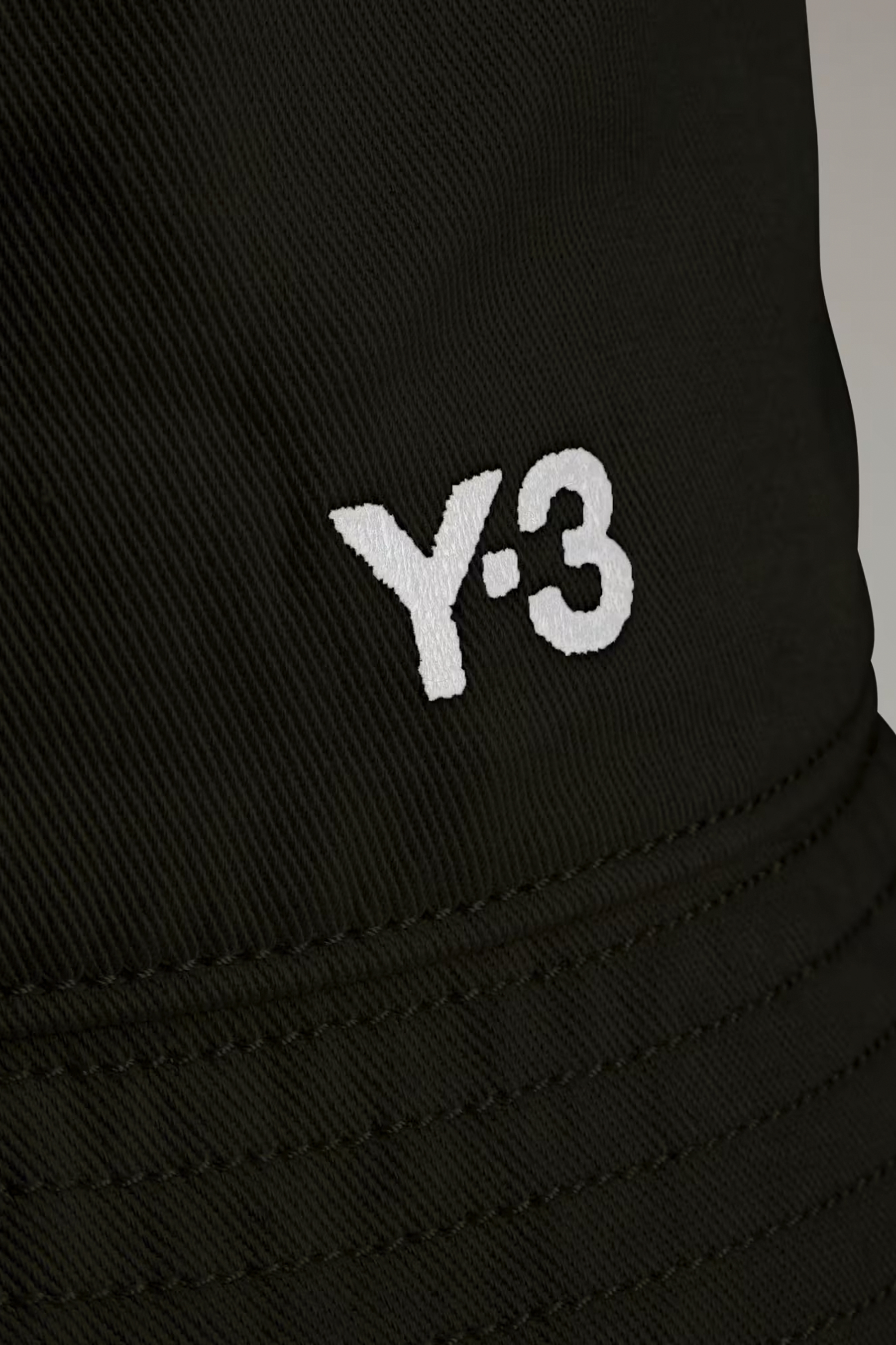 Y-3 Embroidered Cotton Bucket Hat Y-3 Embroidered Cotton Bucket Hat