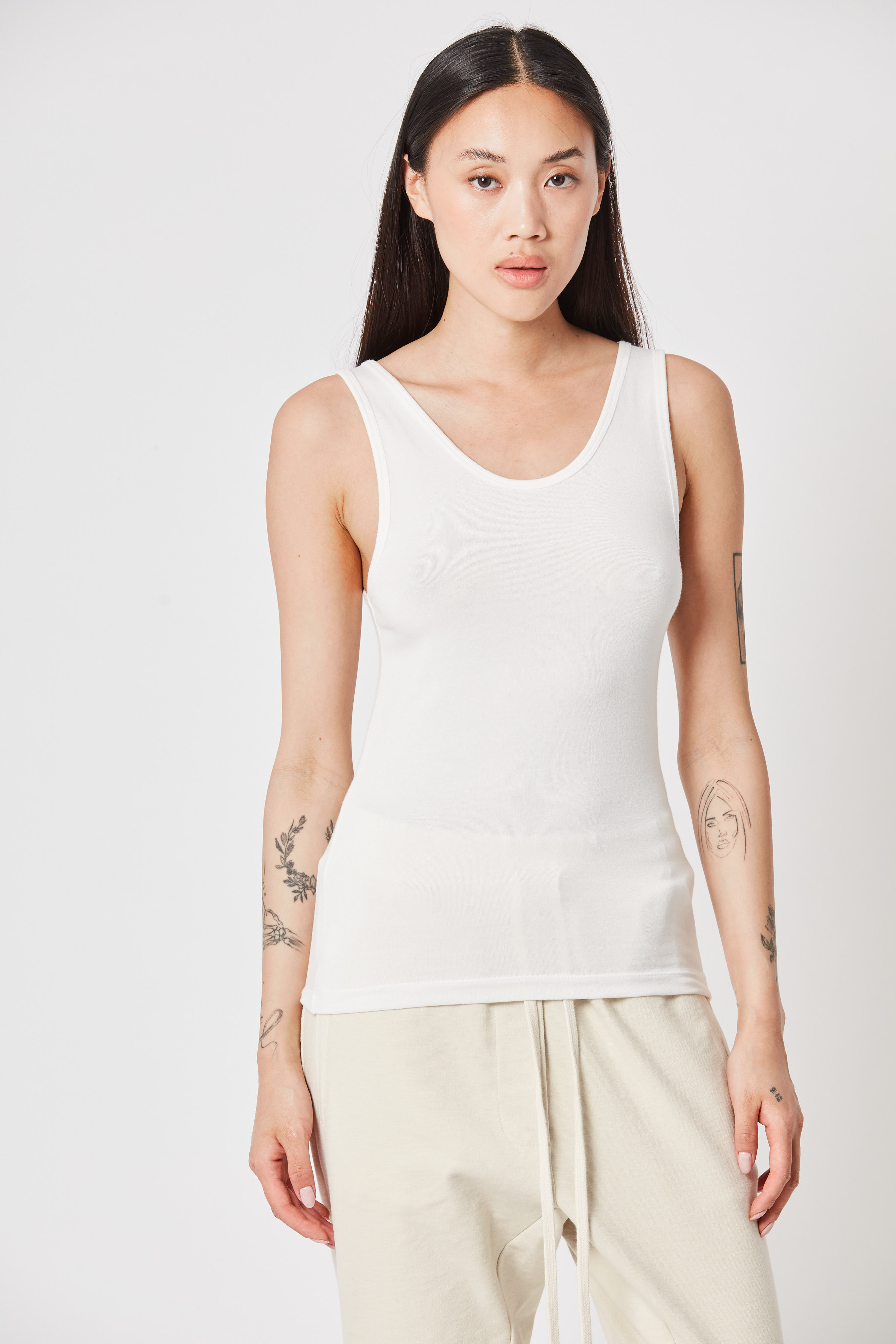 THOM KROM Cotton-Modal Stretch Tank Top