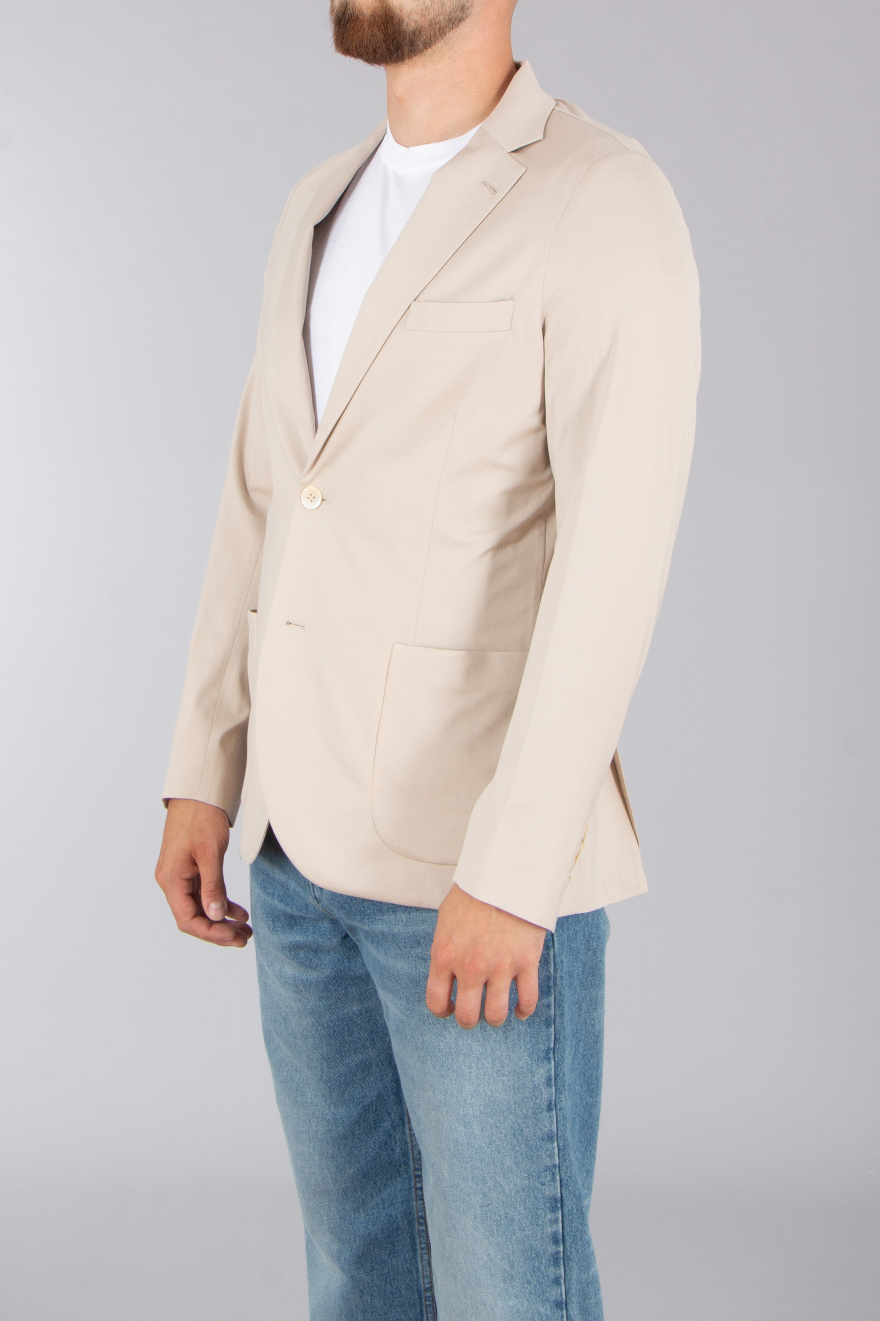 STEFAN BRANDT Regular Fit Urpima Sea Island Cotton Stretch Jersey Jacket Adrian Blazer, Kleidung, Mantel, Jacke