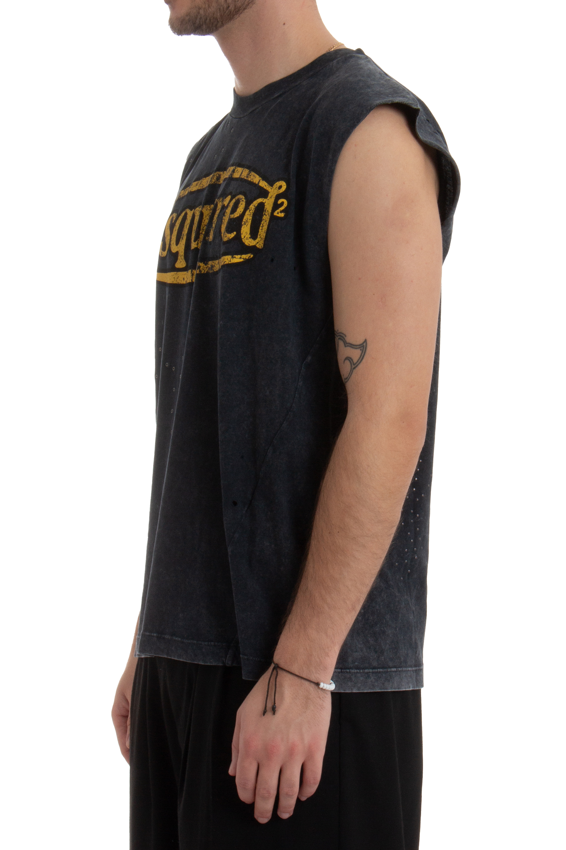 DSQUARED2 Printed Iron Fit Cotton T-Shirt DSQUARED2 Printed Iron Fit Cotton T-Shirt