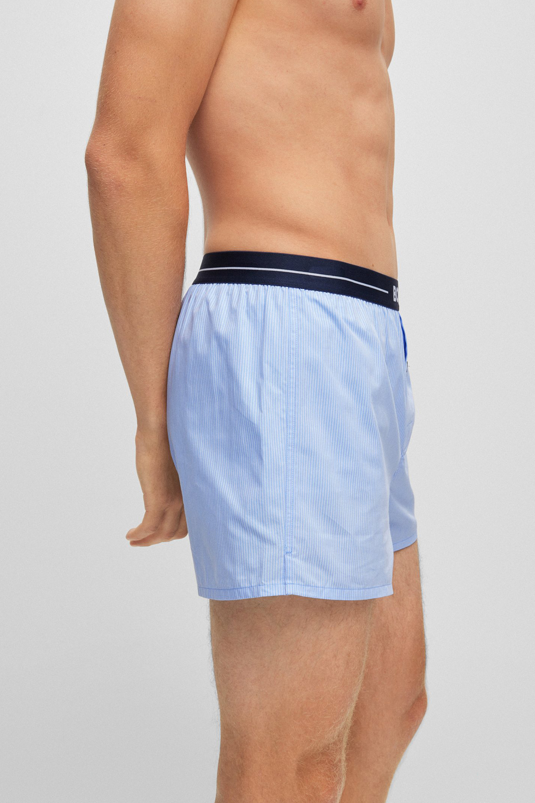 BOSS 2-Pack Cotton Poplin Pyjama Boxer Shorts