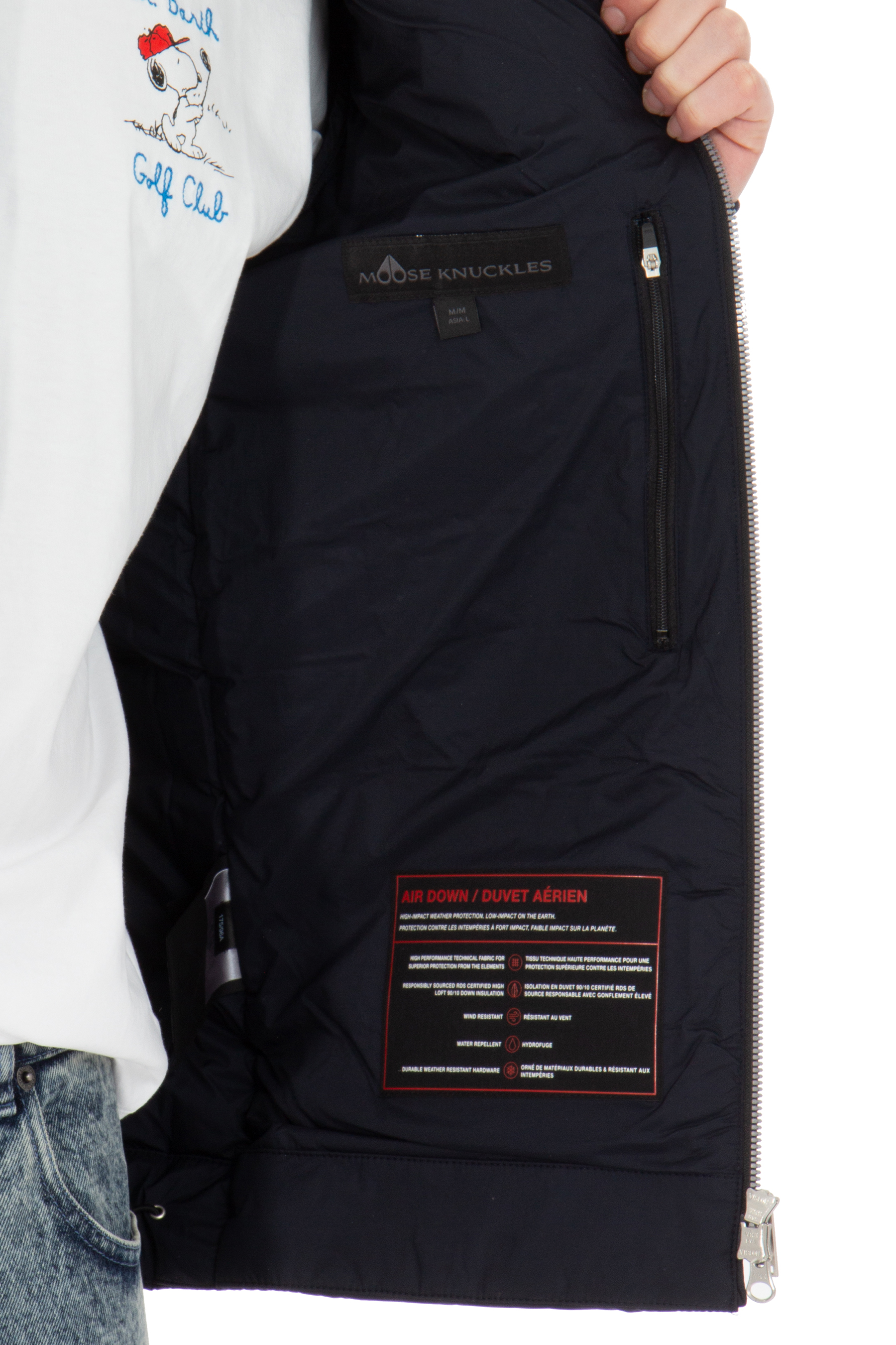 MOOSE KNUCKLES Recycled Nylon Jacket Air Down Bomber 2 MOOSE KNUCKLES Recycled Nylon Jacket Air Down Bomber 2