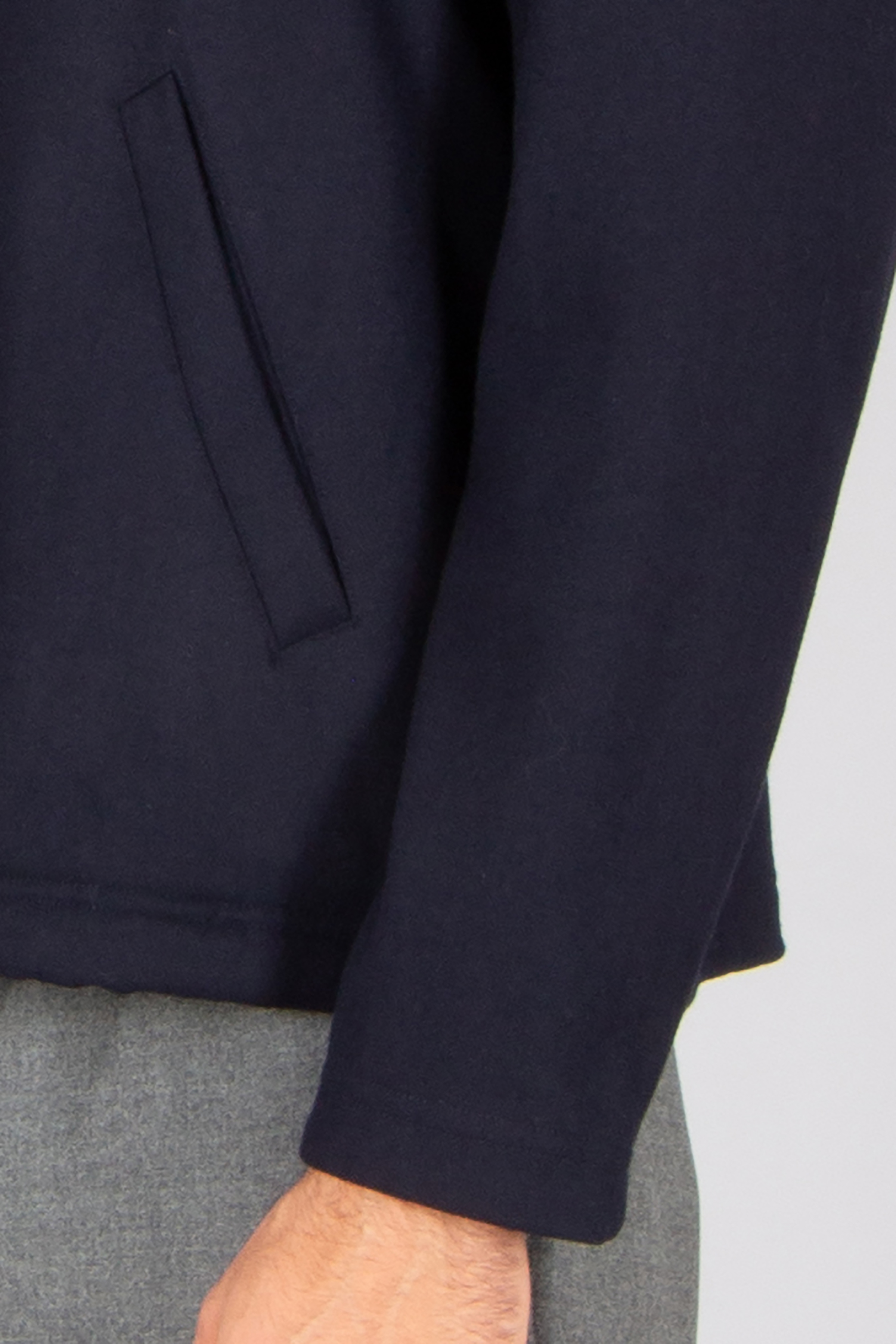AUTRY Regular Fit Embroidered Tech Chino Wool Blend Jacket Langarm, Ärmel, Mantel, Jacke, Blazer