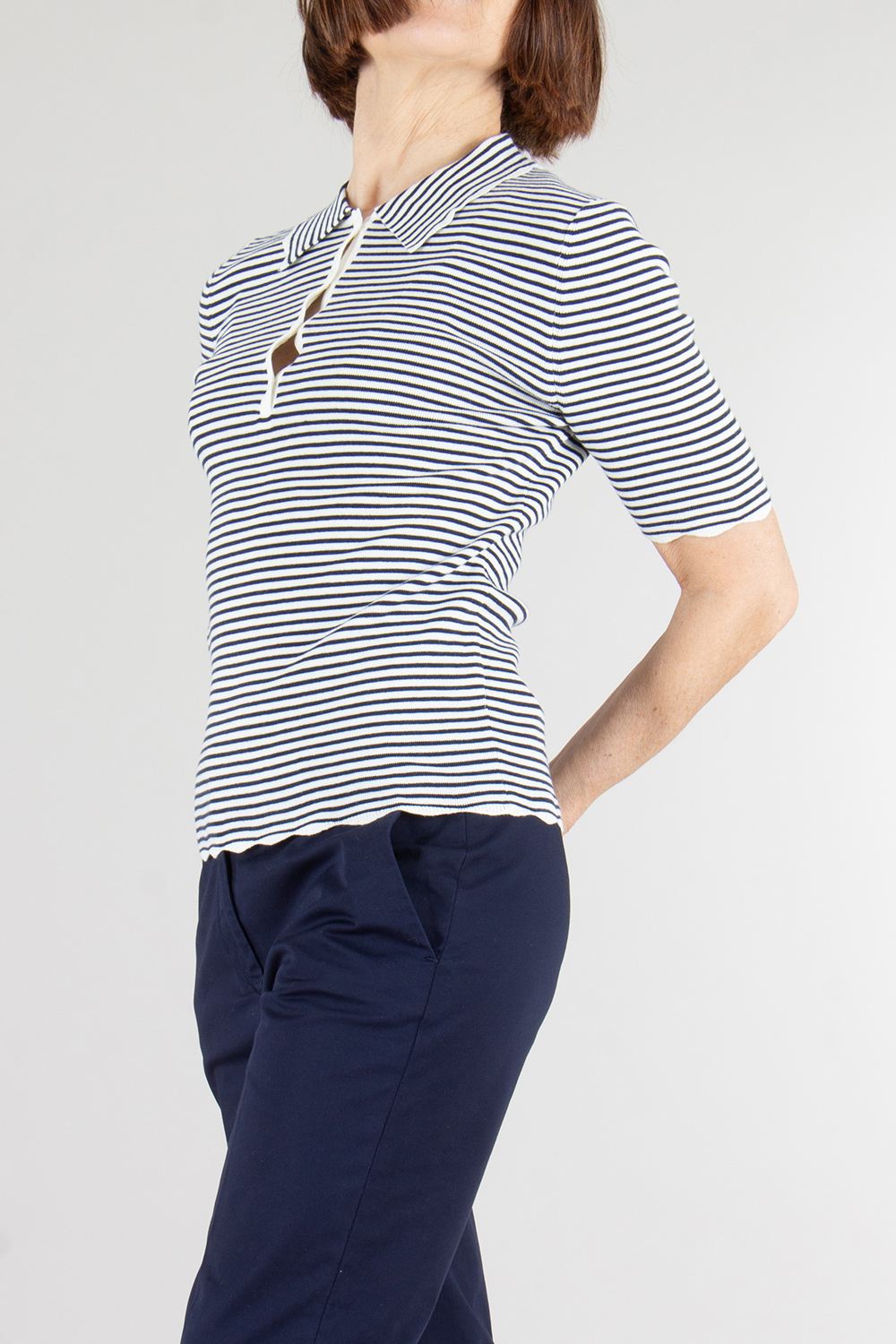 PAUL SMITH Knitted Cotton Stripe Polo