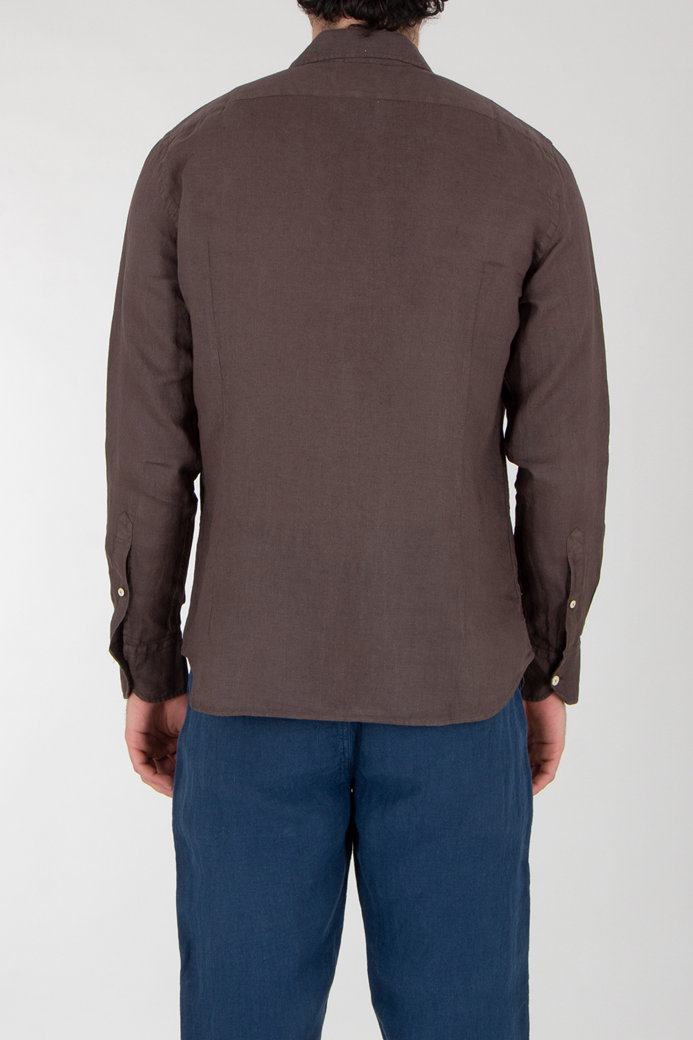 MC 2 SAINT BARTH Regular Fit Linen Shirt Pamplona