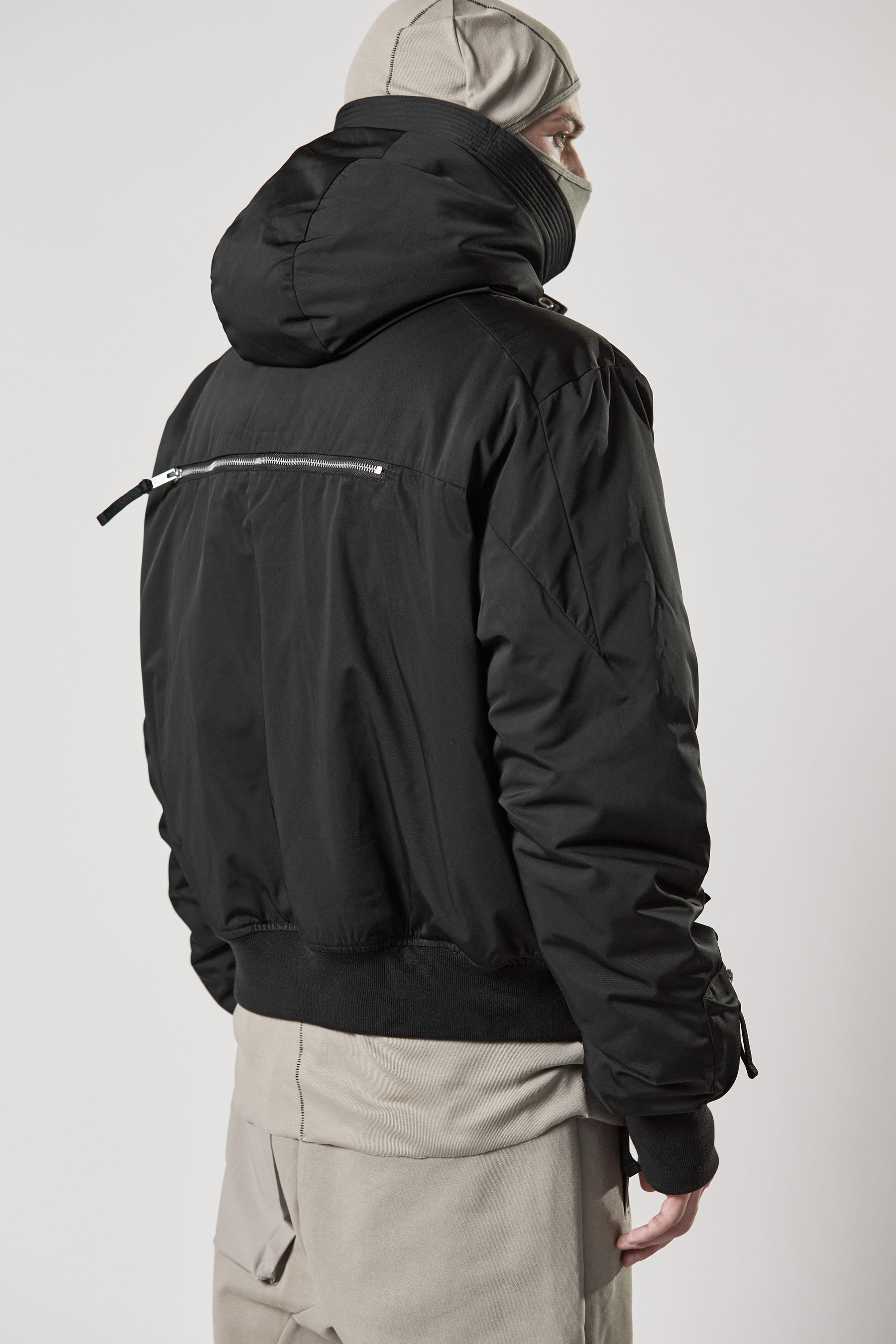 THOM KROM Hooded Recycled Polyester Bomber Jacket