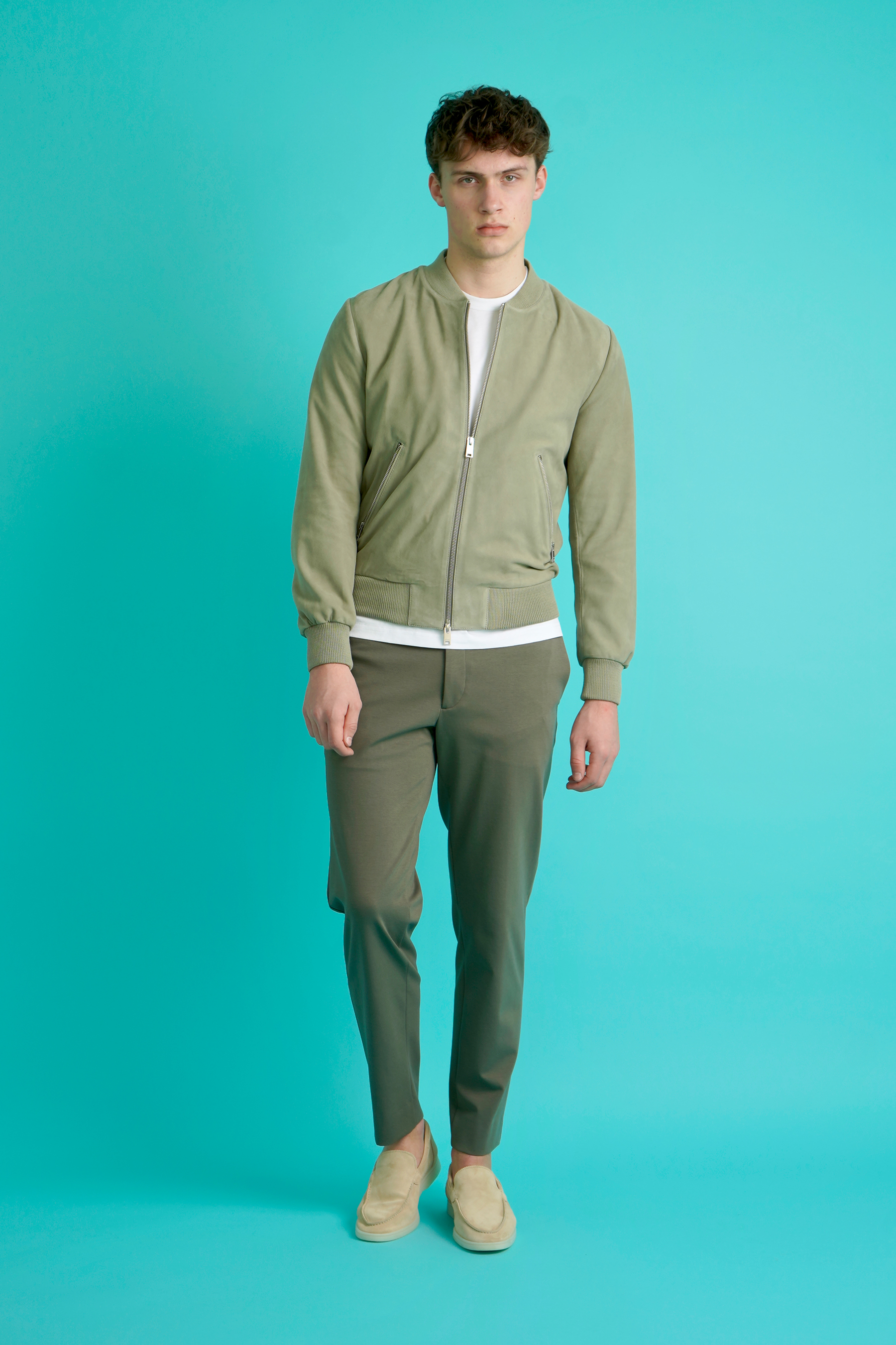 Person, Stehend, Langarm, Pullover, Mantel