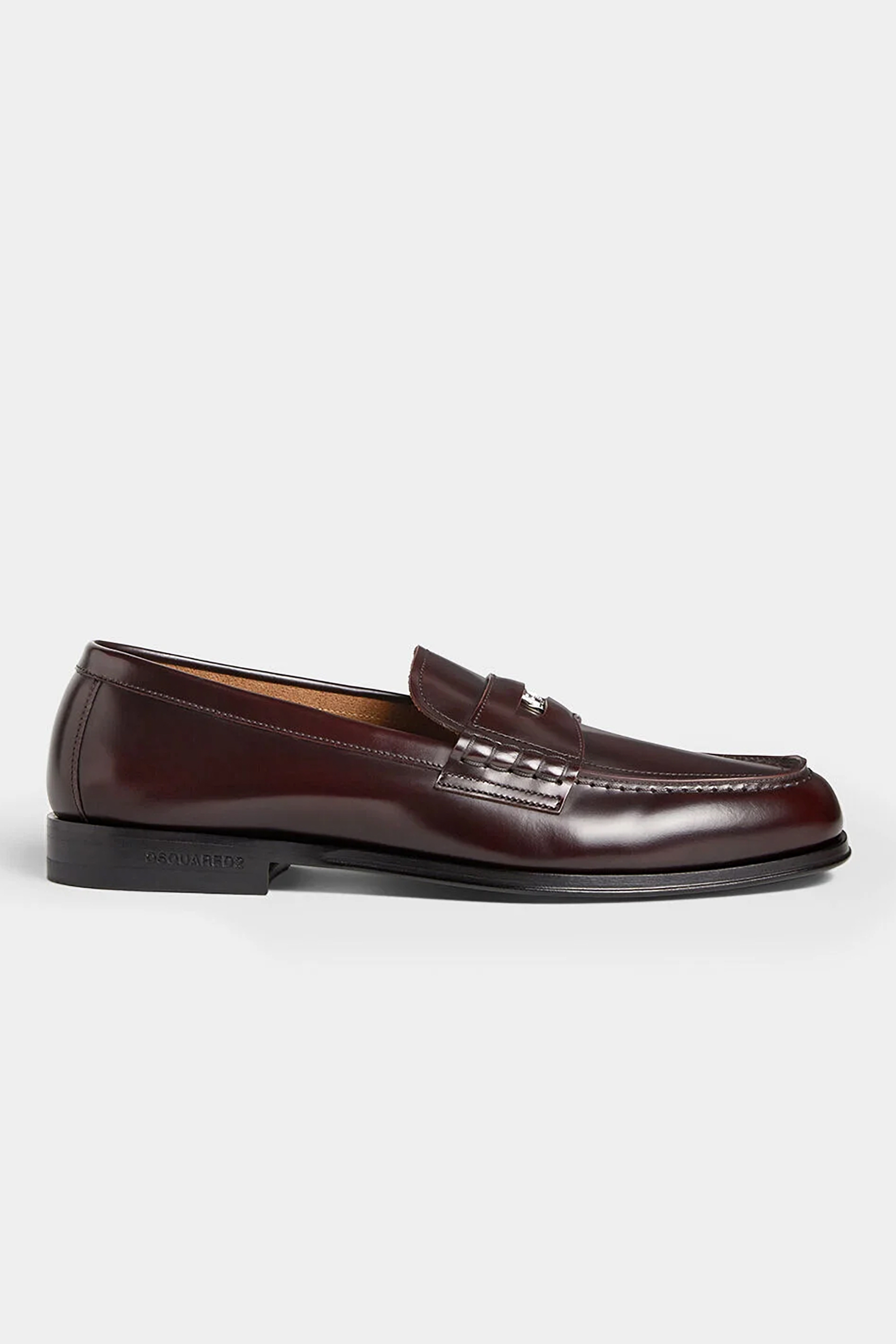 DSQUARED2 Brushed Leather Penny Loafers Neoclassic Bekleidung, Schuhwerk, Schuh, Sneaker