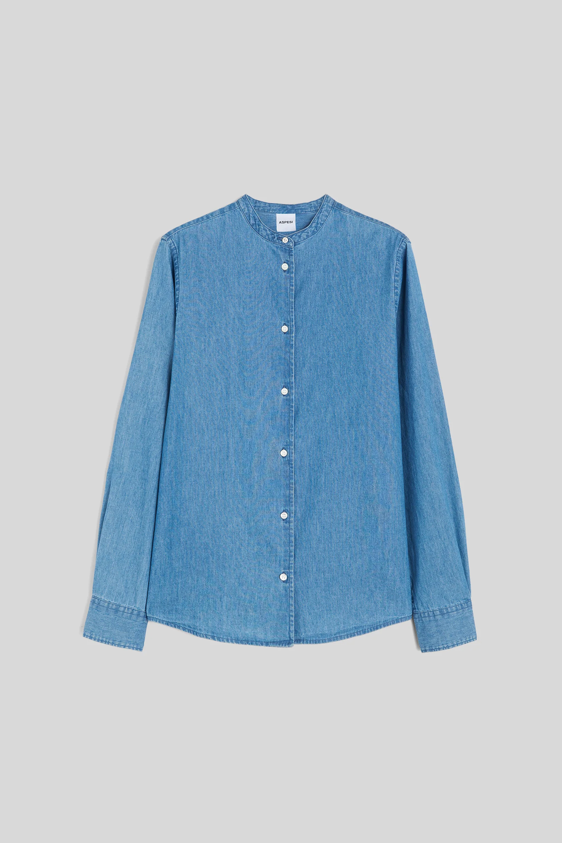 ASPESI Regular Fit Cotton Denim Blouse