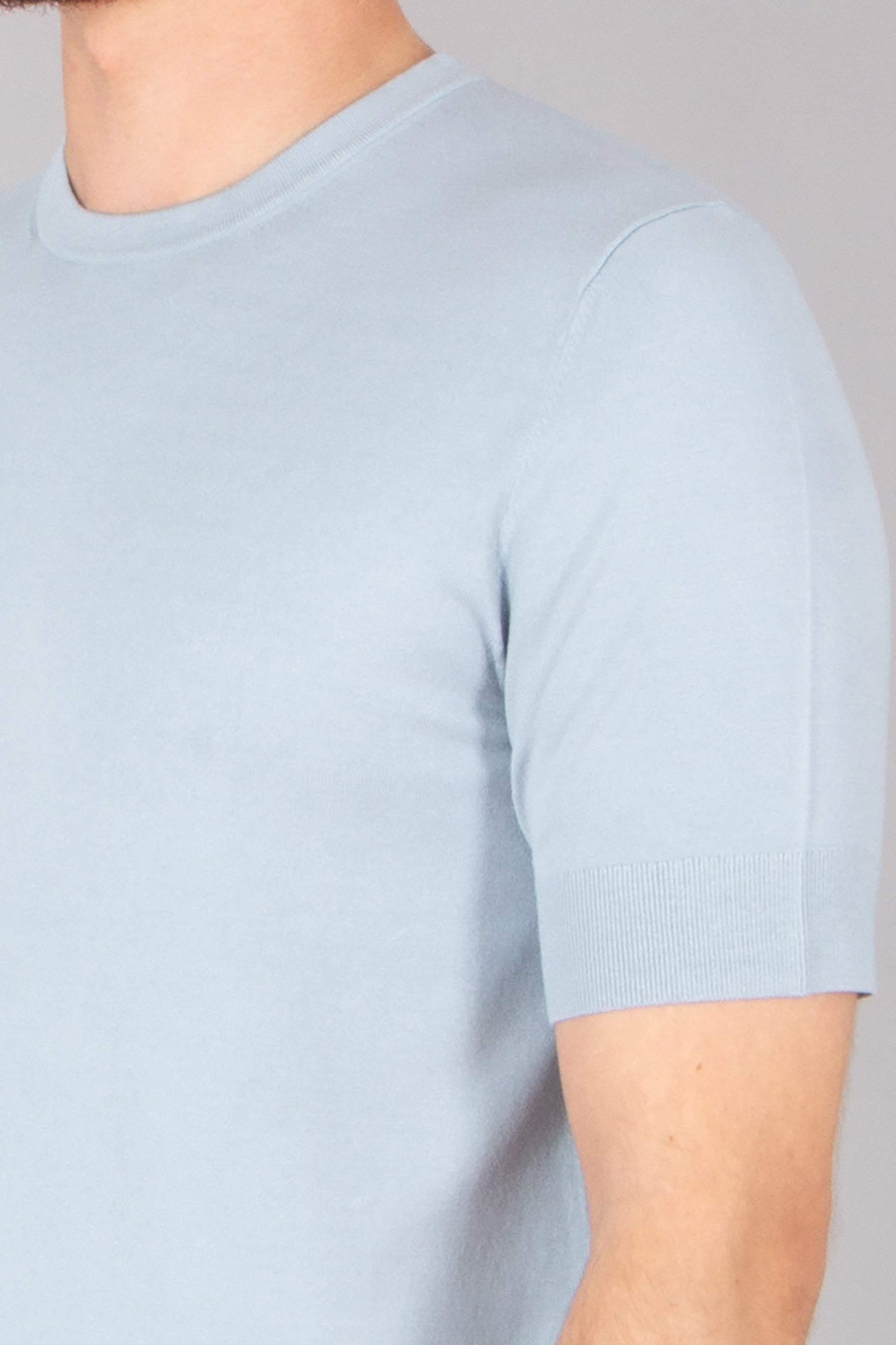 HUGO Slim Fit Viscose Blend Short-Sleeve Sweater San Carl T-shirt, Unterhemd, Ärmel, Langer Ärmel, Person