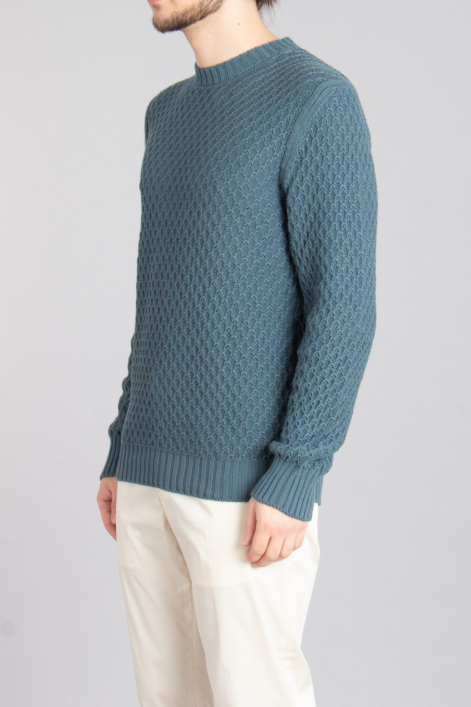 CANALI Structured Cotton Sweater CANALI Structured Cotton Sweater