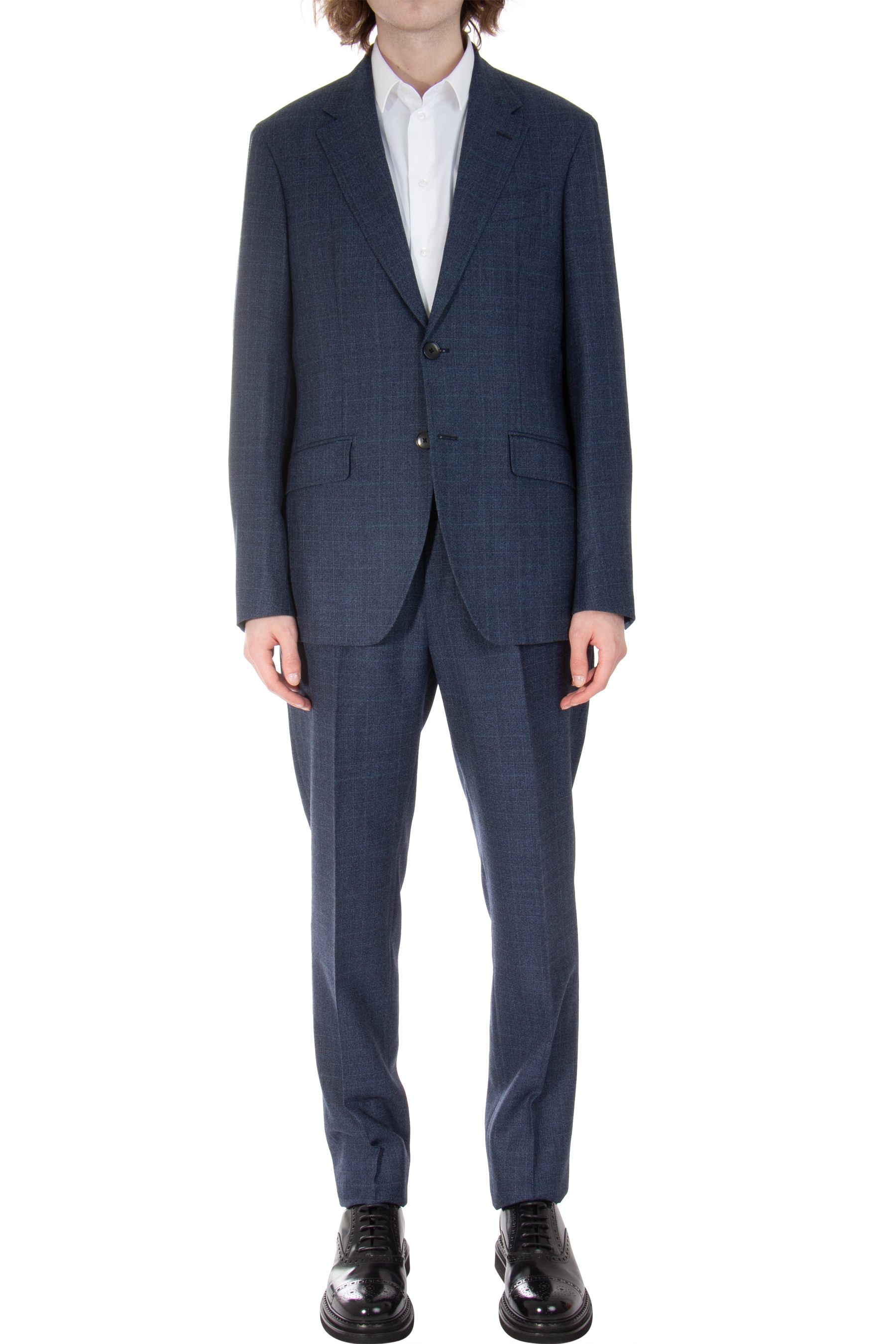 ETRO Checked Fleece Wool Suit ETRO Checked Fleece Wool Suit