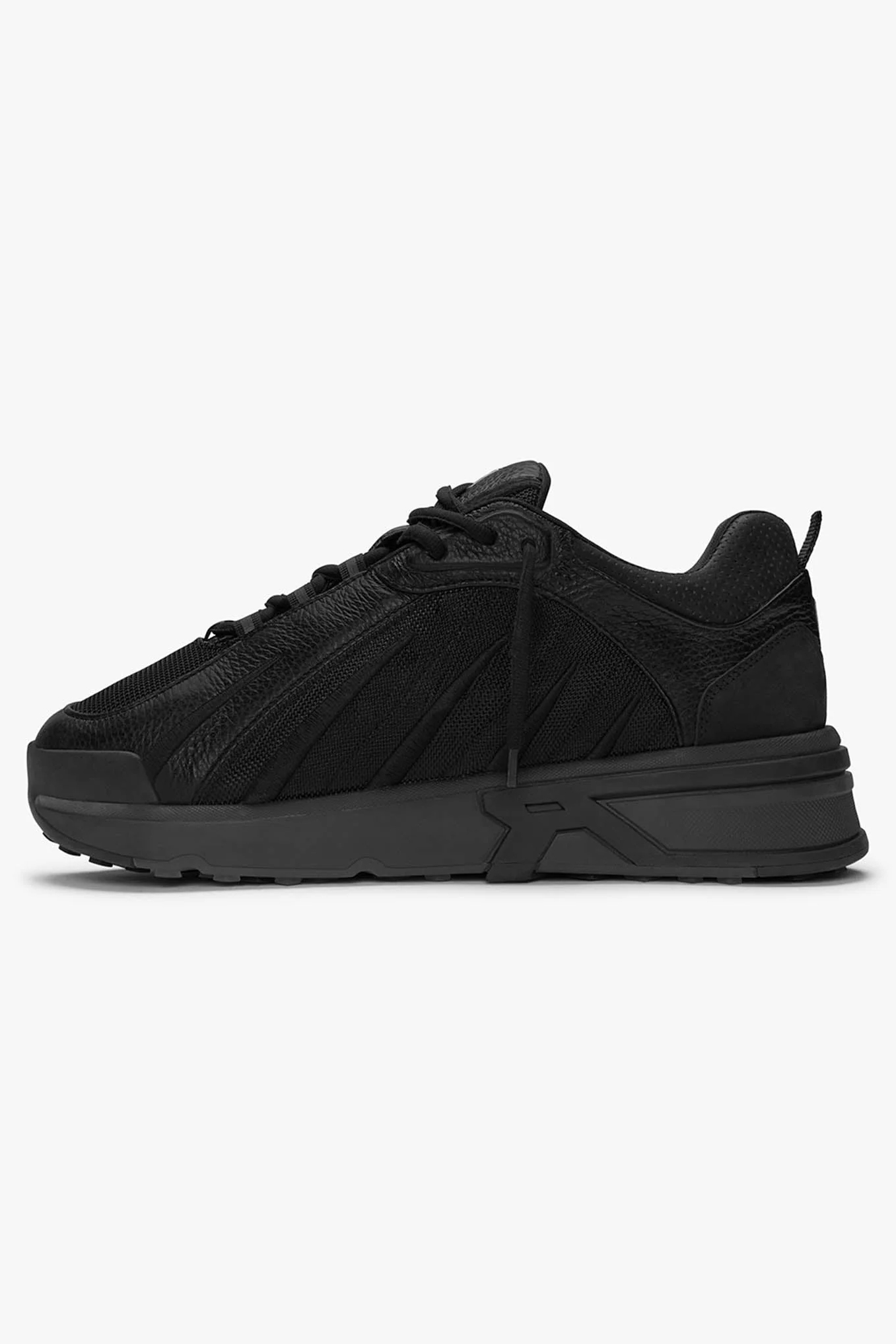 REPRESENT Tumbled Leather & Ballistic Nylon Sneakers Viper